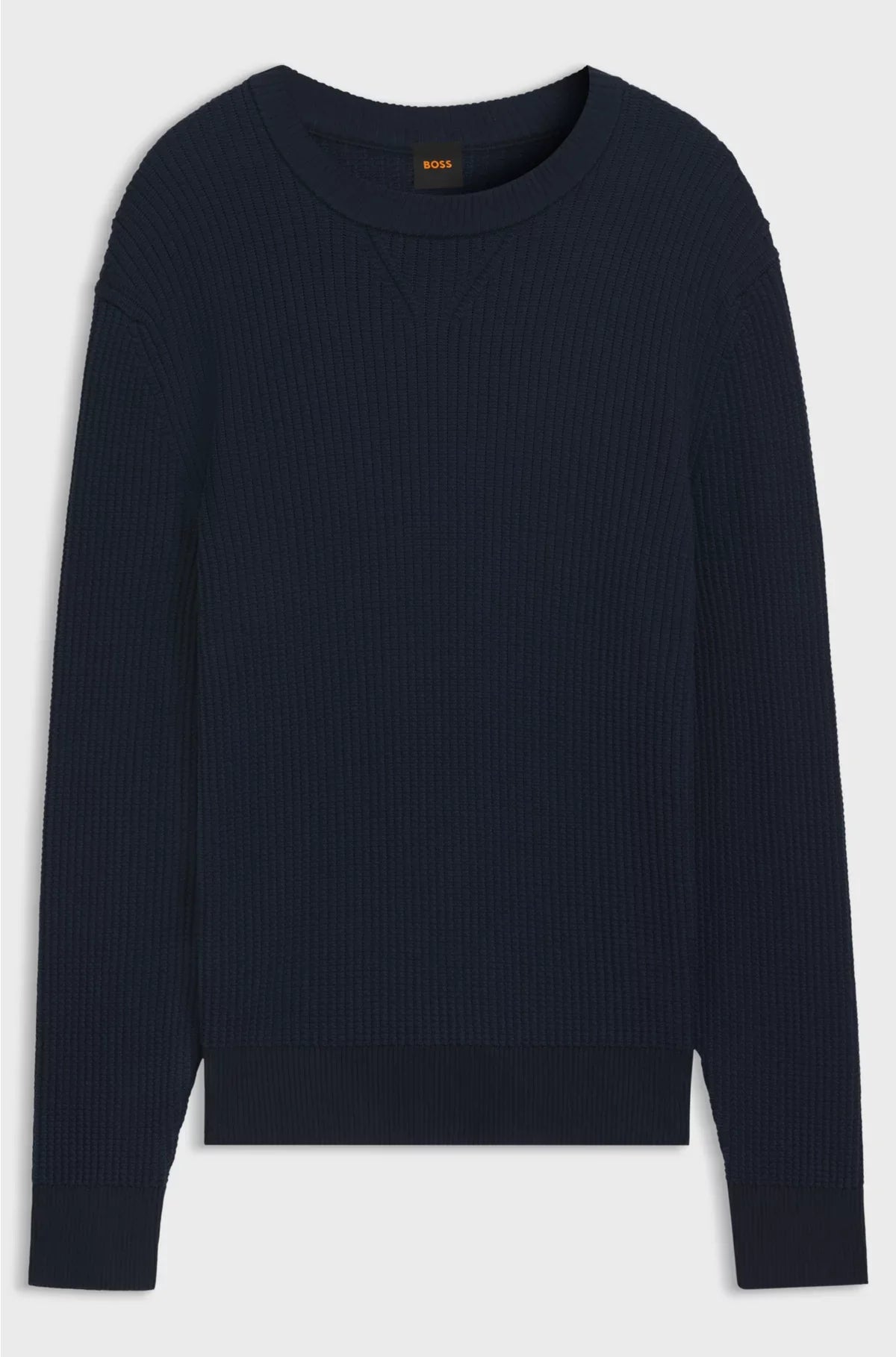 COTTON-BLEND SWEATER WITH 3D KNITTED STRUCTURE