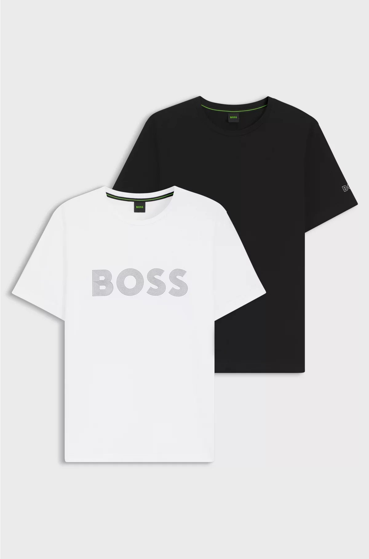 TWO-PACK OF COTTON T-SHIRTS WITH LOGOS