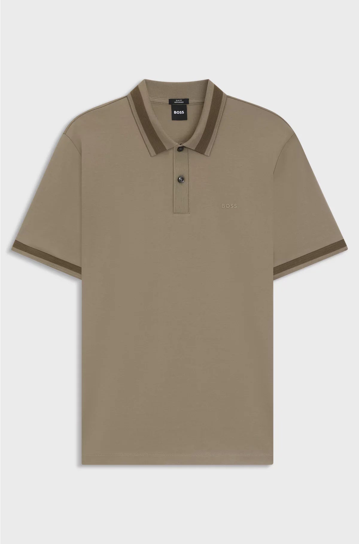 POLO SLIM FIT IN COTONE MERCERIZZATO CON FINITURE STRUTTURATE