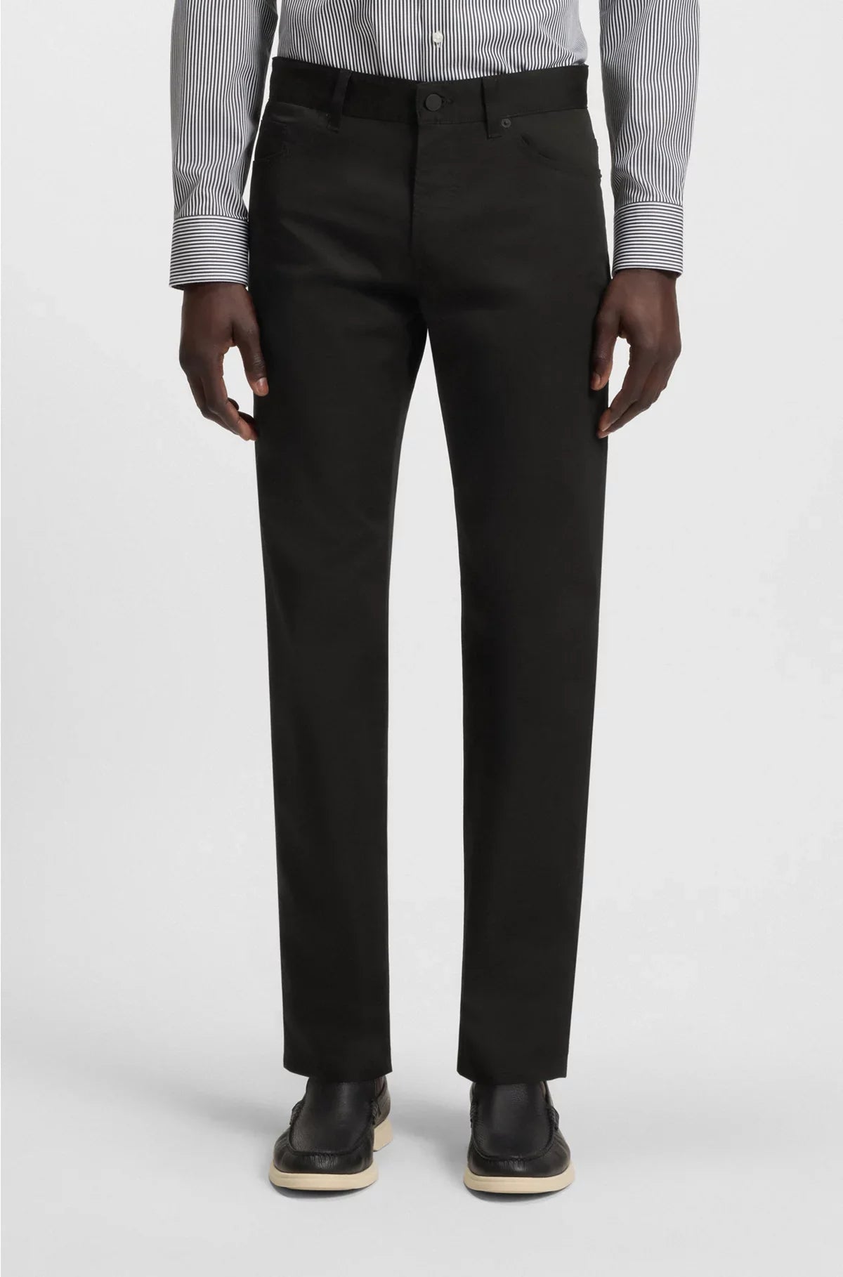 PANTALONI REGULAR-FIT MAINE IN RASO DI MISTO COTONE
