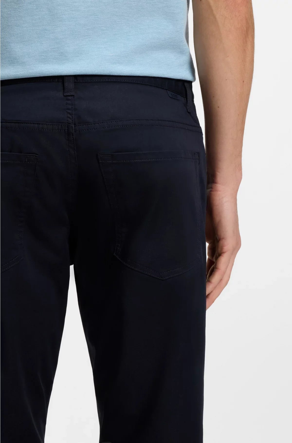 PANTALONI REGULAR-FIT MAINE IN RASO DI MISTO COTONE