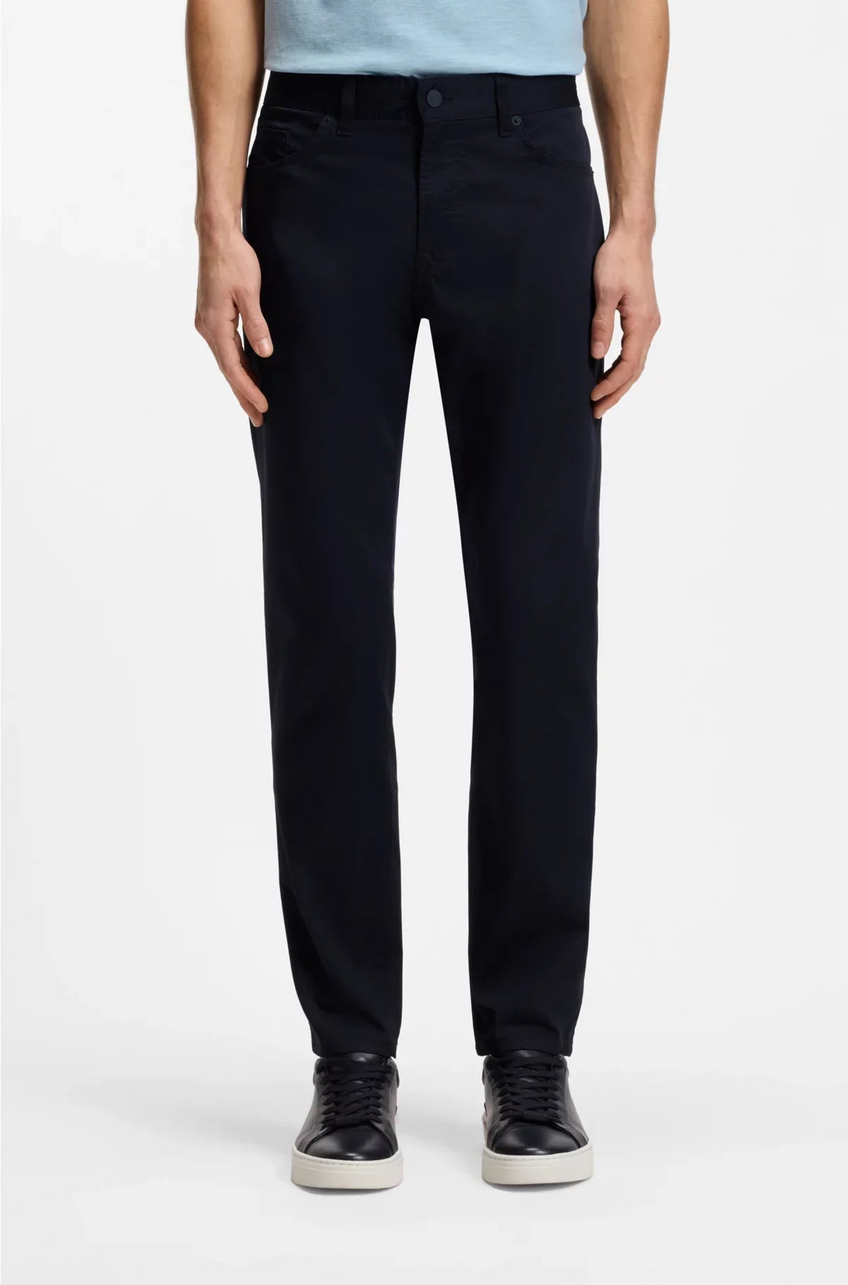 PANTALONI REGULAR-FIT MAINE IN RASO DI MISTO COTONE