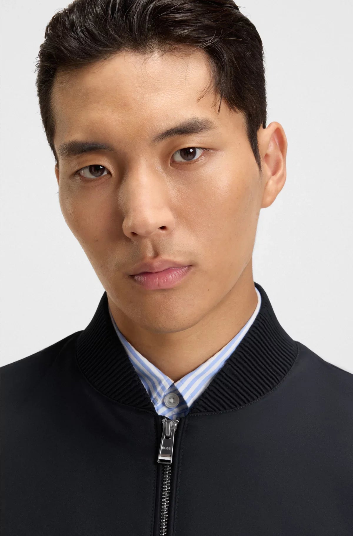 WATER-REPELLENT JACKET WITH DOUBLE B MONOGRAM TRIM