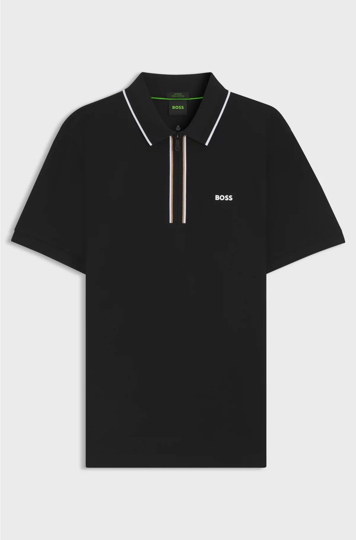 POLO SLIM FIT IN COTONE ELASTICIZZATO AD ASCIUGATURA RAPIDA