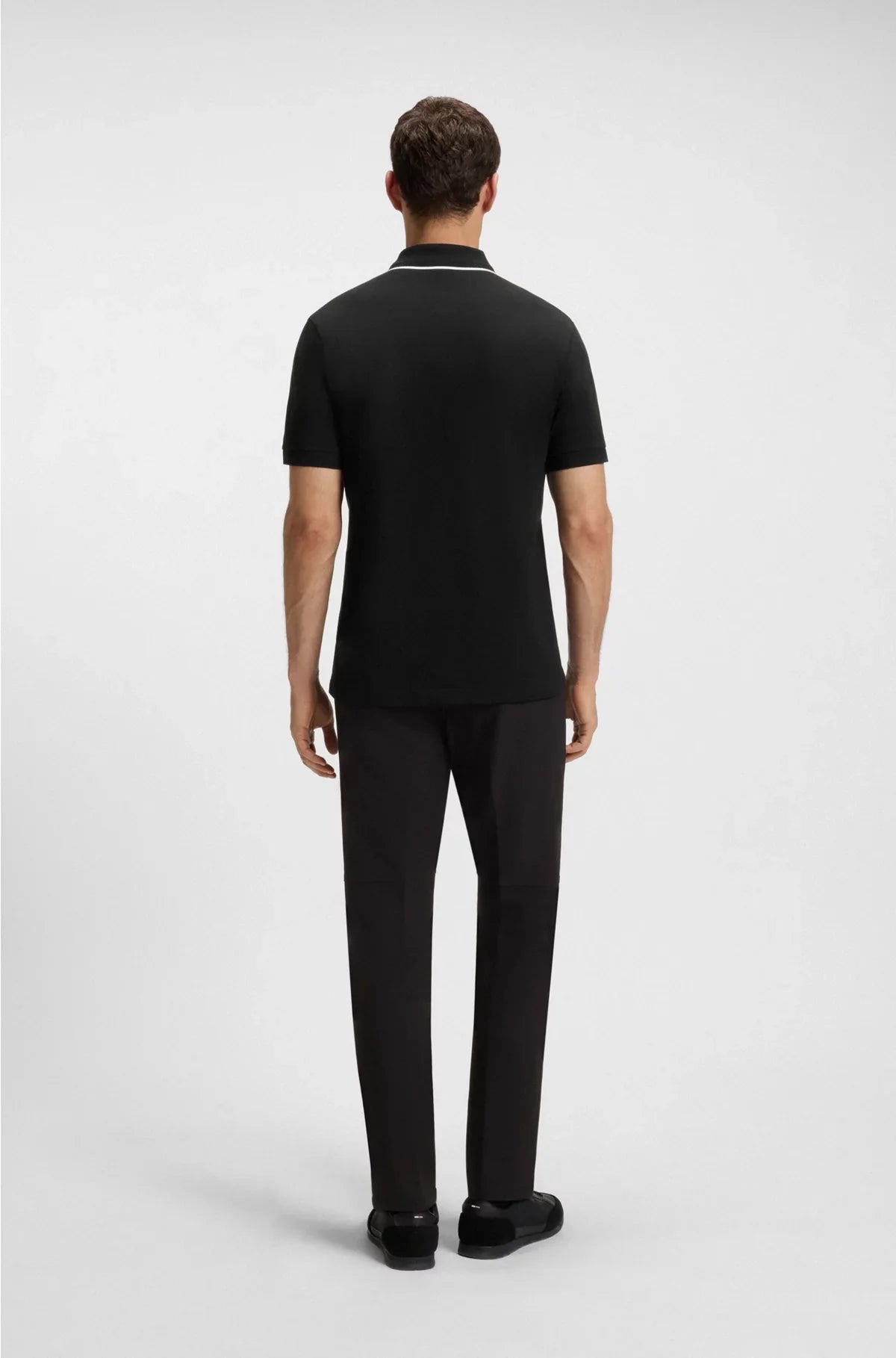 POLO SLIM FIT IN COTONE ELASTICIZZATO AD ASCIUGATURA RAPIDA