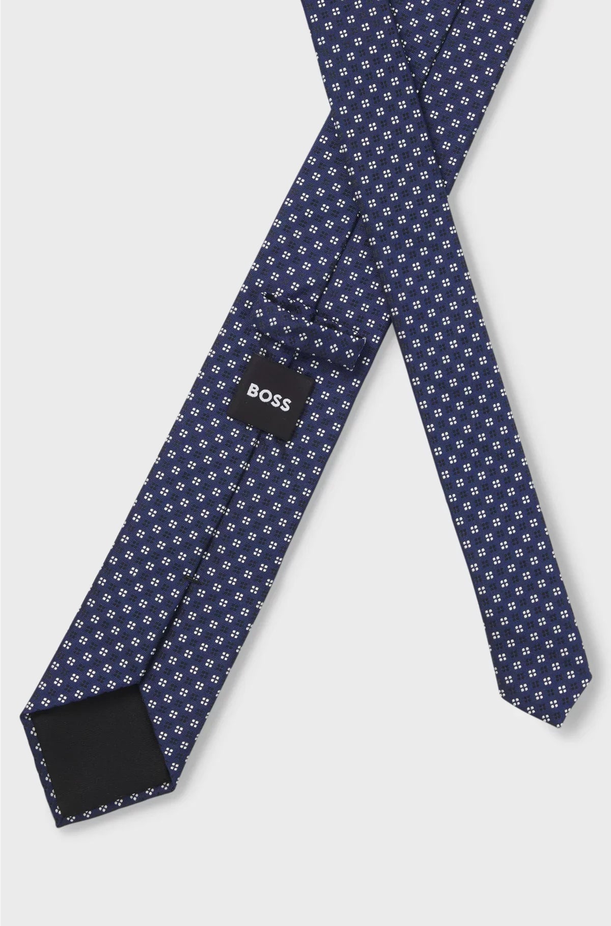 SILK-BLEND TIE WITH JACQUARD PATTERN