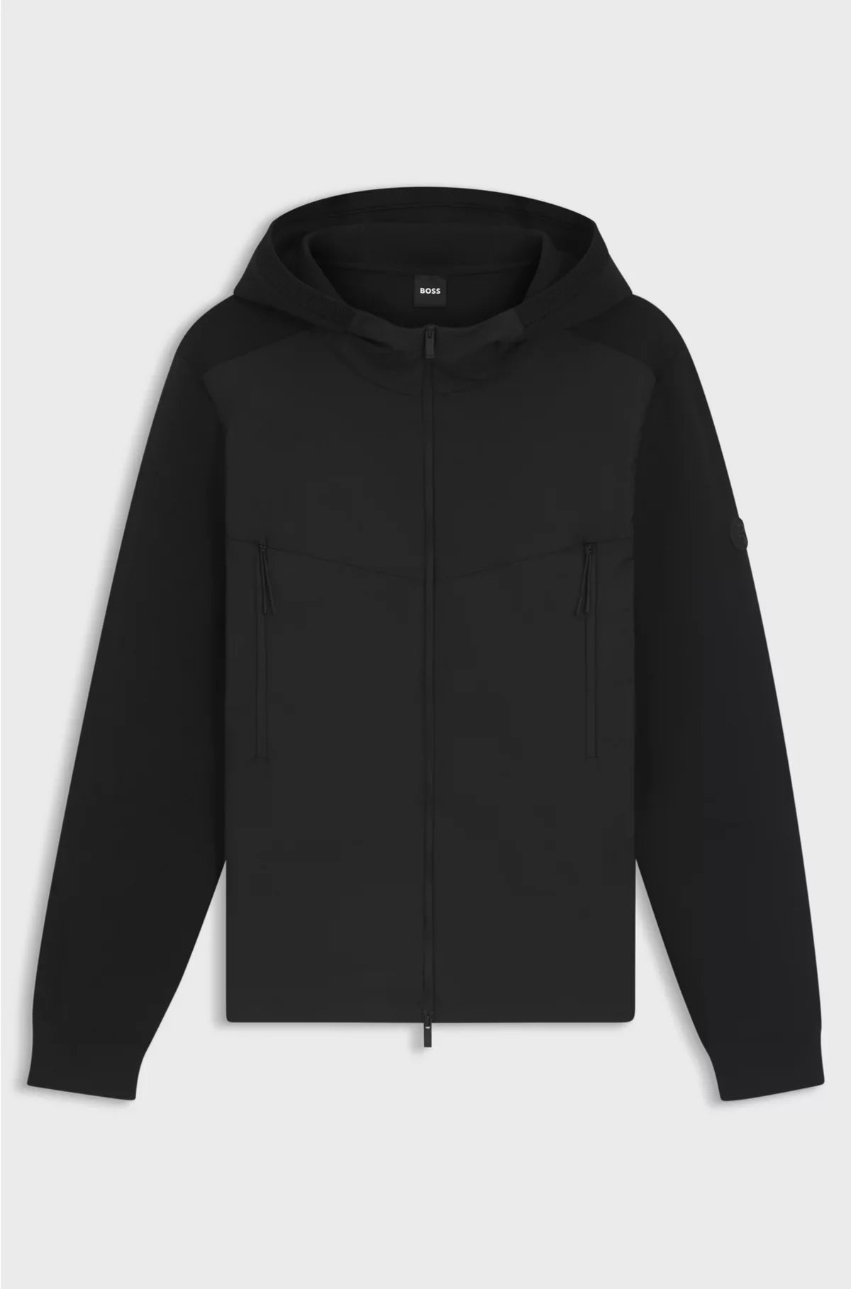 REGULAR-FIT HOODED JACKET WITH WEATHER PROTECTION