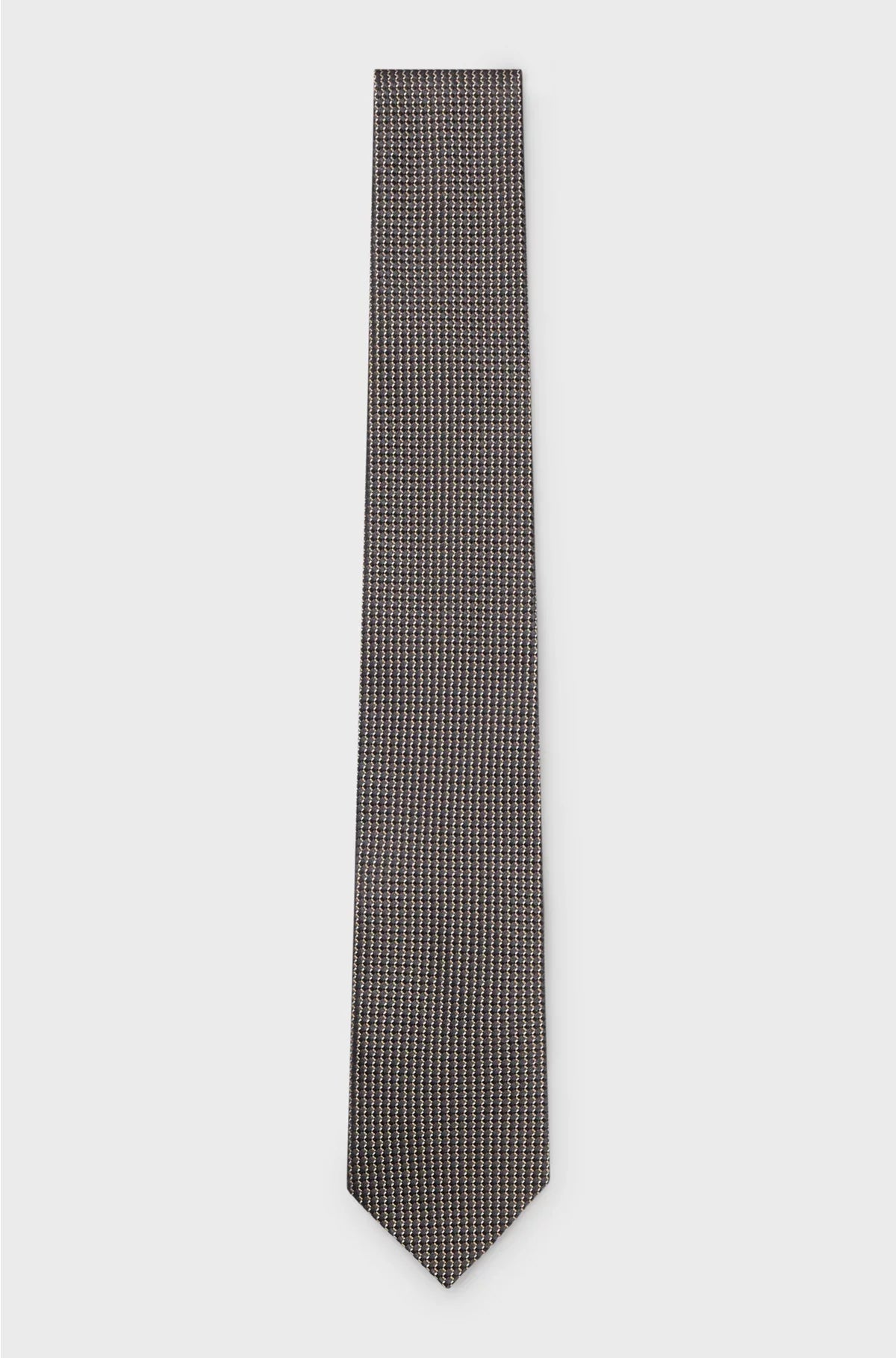 SILK TIE WITH MICRO PATTERN