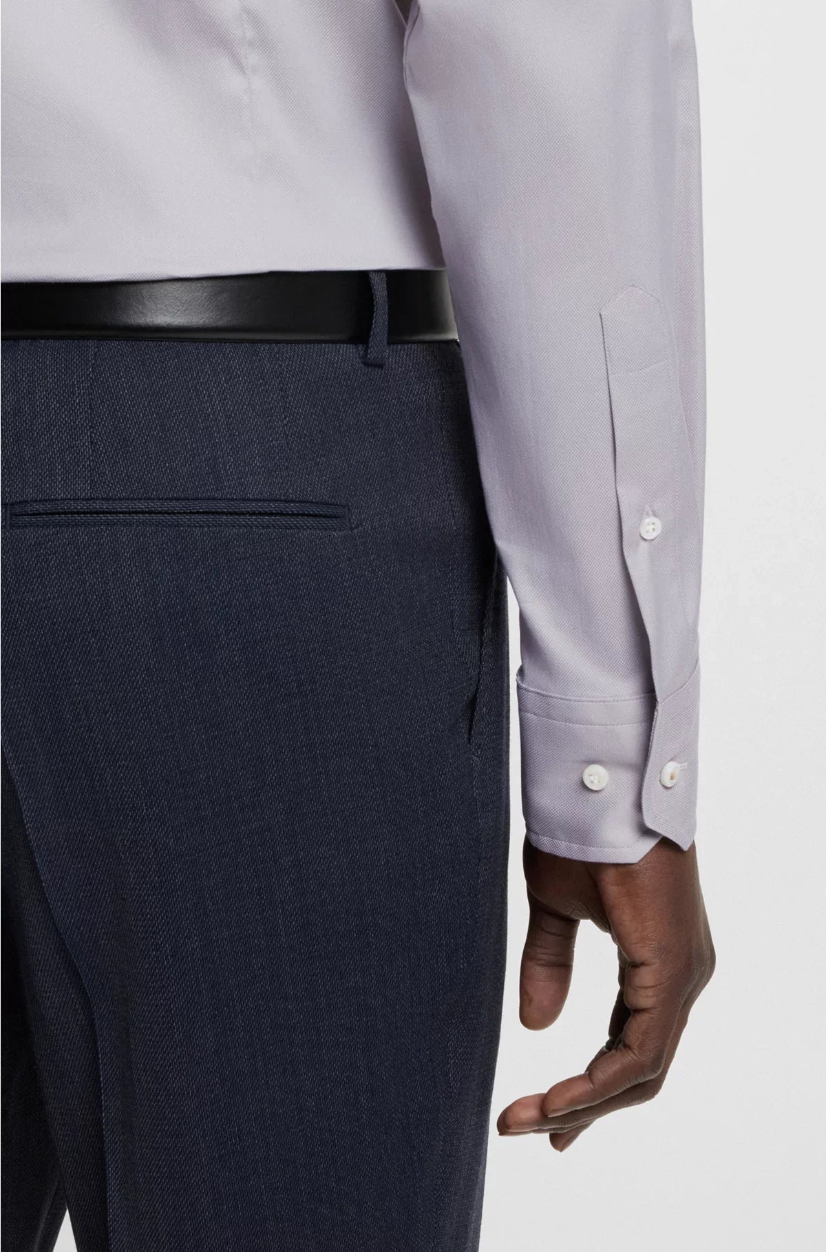 SLIM-FIT SHIRT IN AN ITALIAN COTTON BLEND