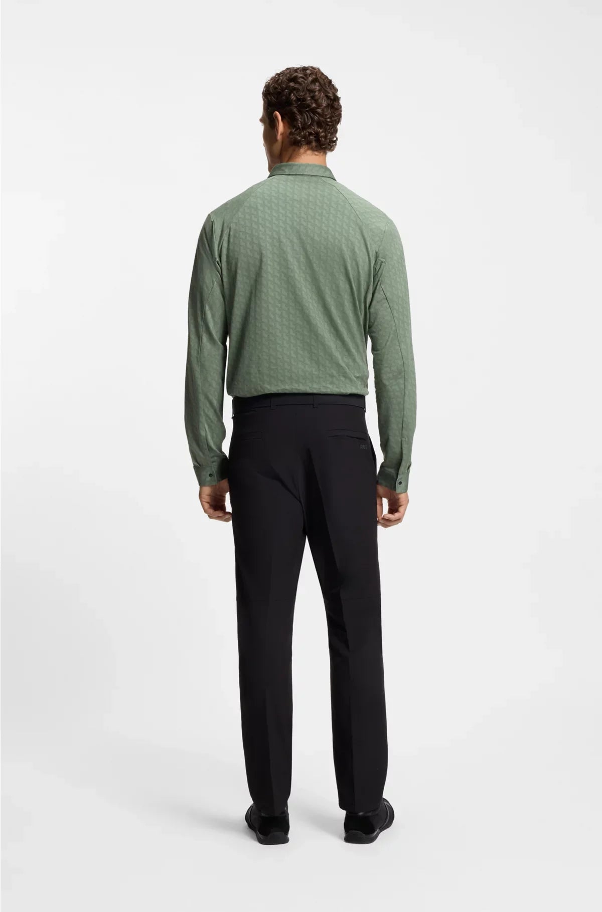 REGULAR-FIT SHIRT IN KNITTED COTTON PIQUE