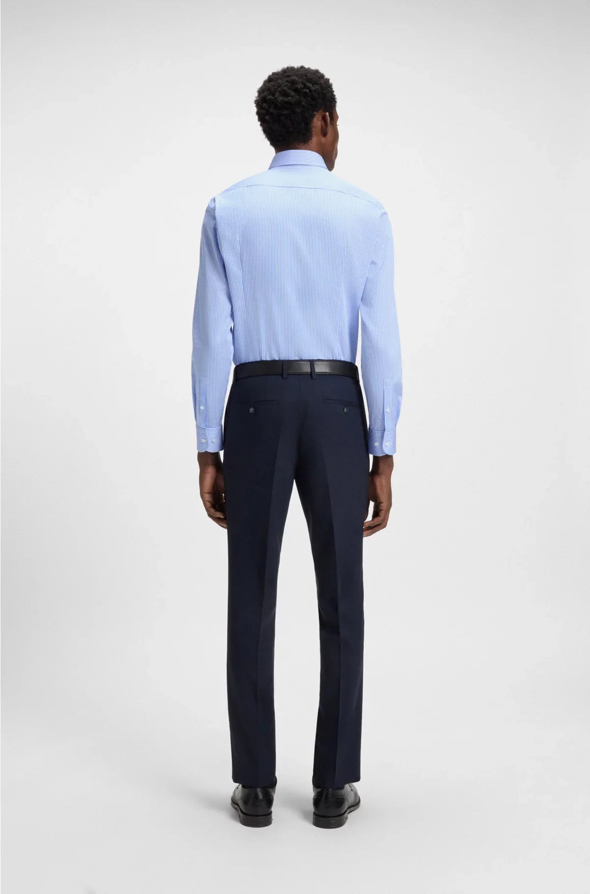 SLIM-FIT SHIRT IN EASY-IRON STRIPED COTTON