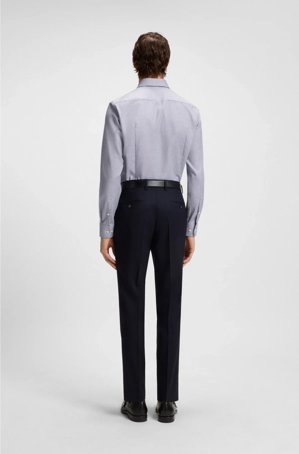 CAMICIA SLIM FIT IN COTONE STRUTTURATO