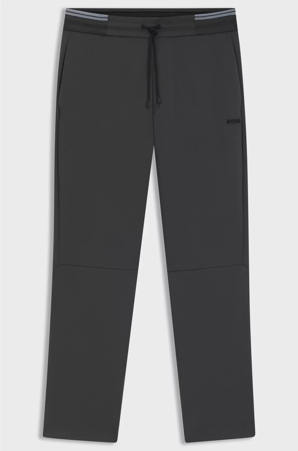 PANTALONI DELLA TUTA IN COTONE ELASTICIZZATO CON FASCIA IN VITA A RIGHE