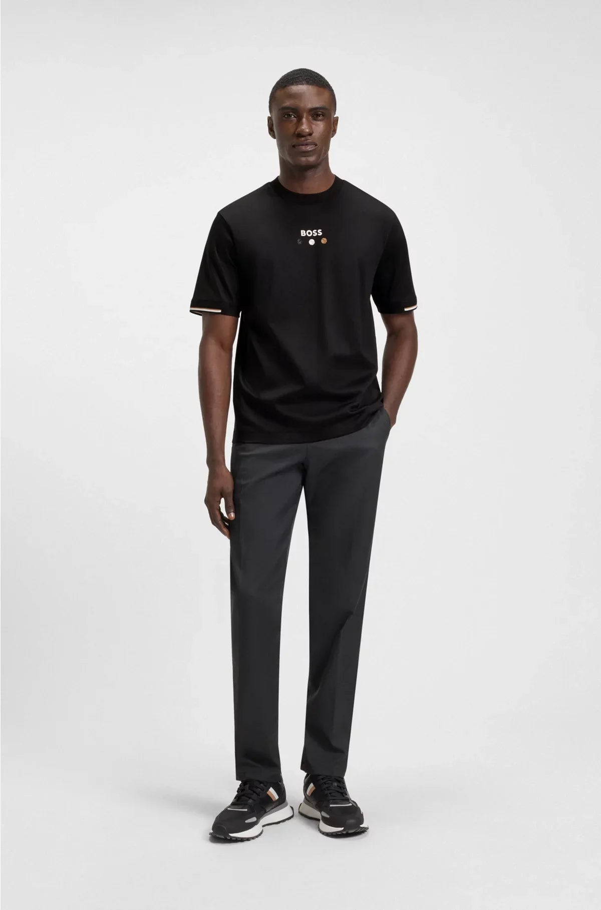 T-SHIRT IN COTONE PIMA CON STAMPA PALLINE DA TENNIS