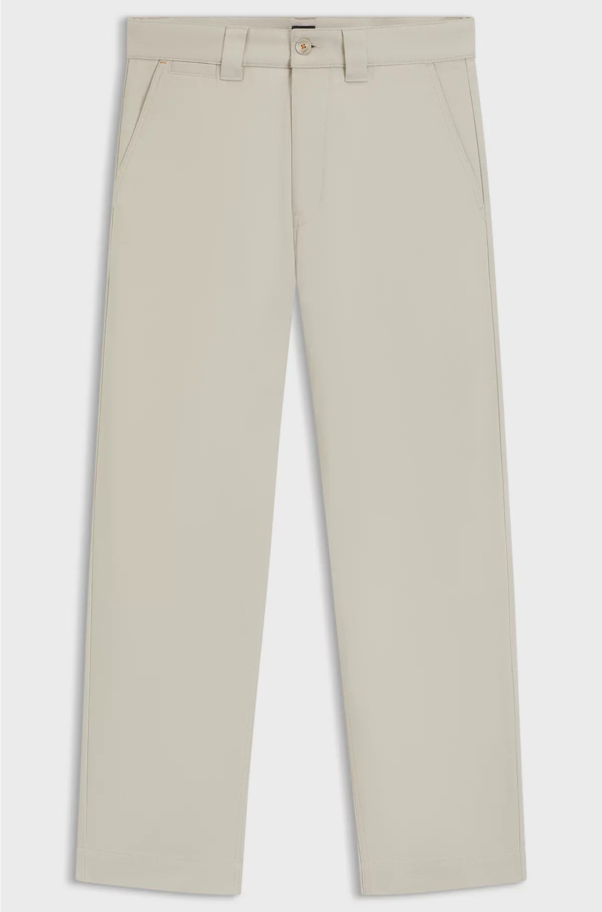 Pantaloni dritti in twill di misto cotone