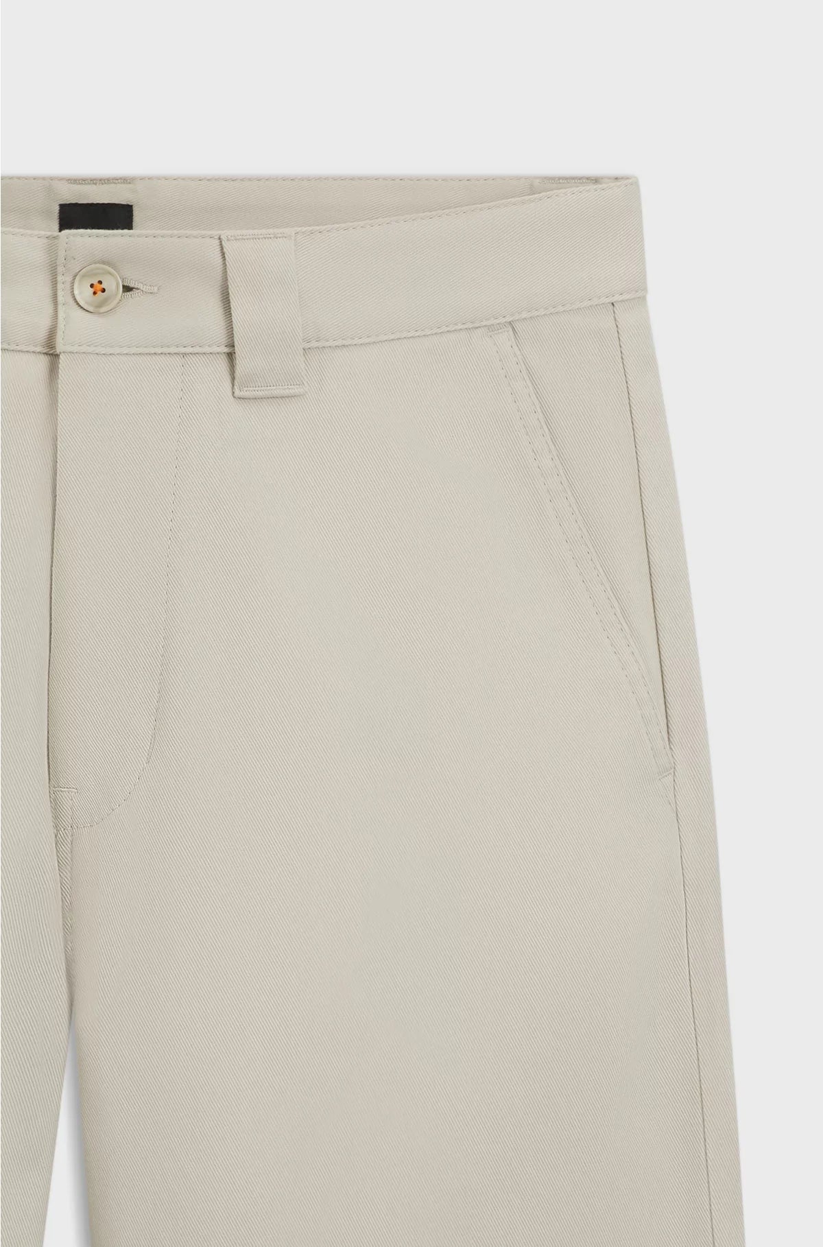Pantaloni dritti in twill di misto cotone