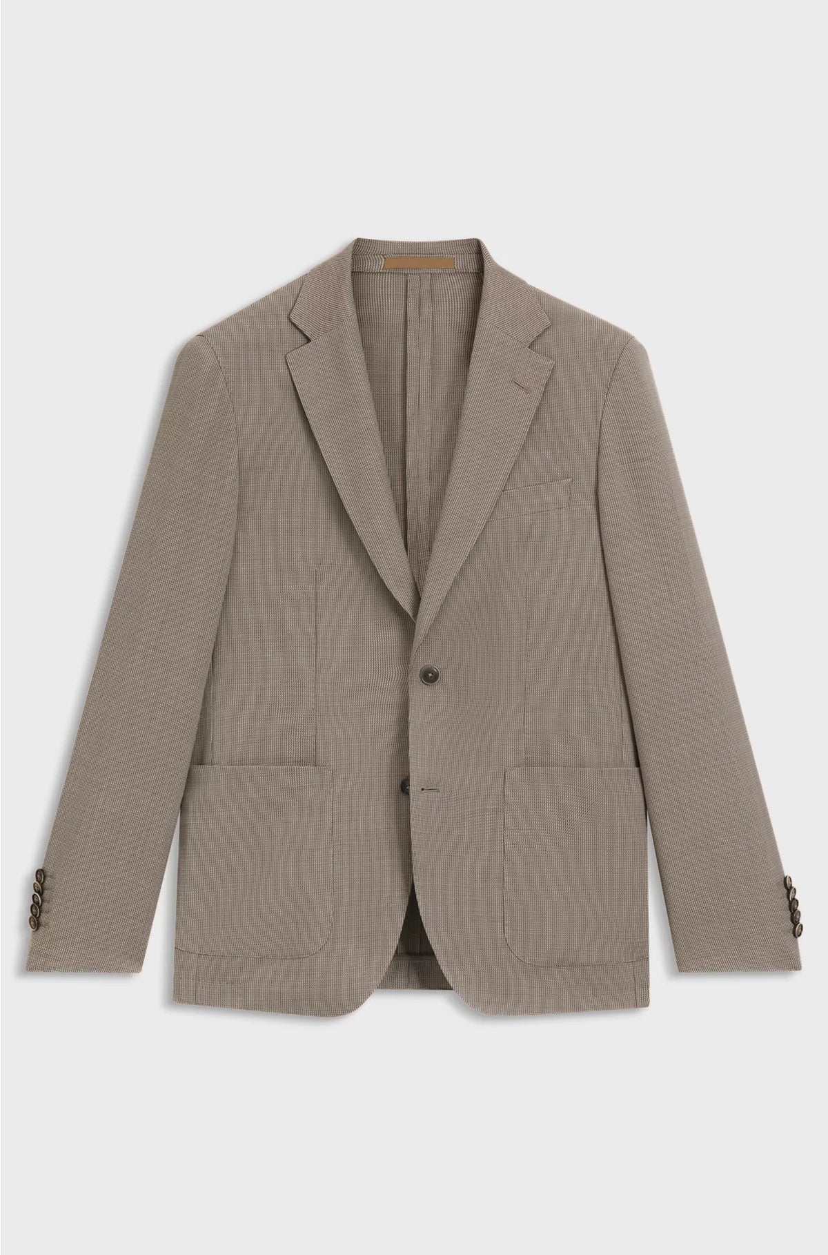 SLIM-FIT BLAZER IN VIRGIN WOOL AND SILK