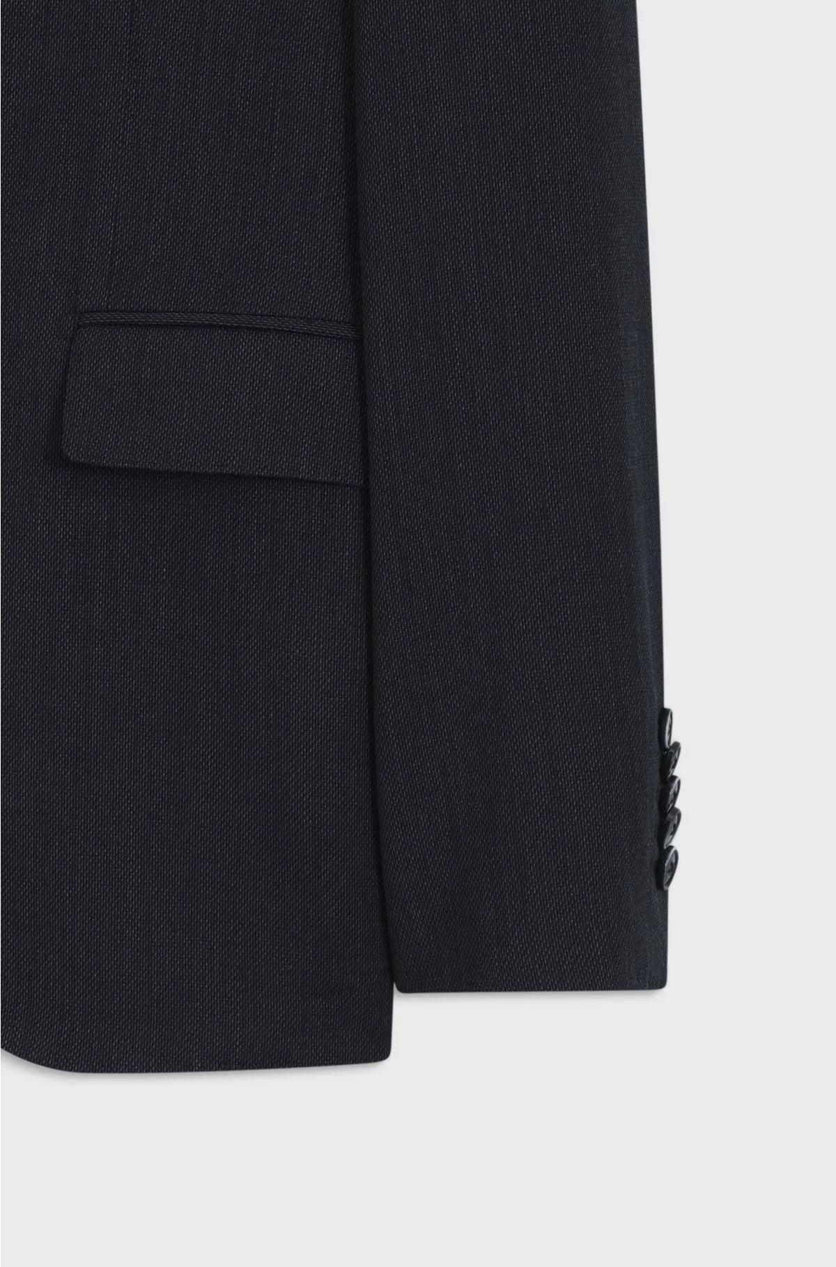 SLIM-FIT SUIT IN VIRGIN WOOL AND SILK