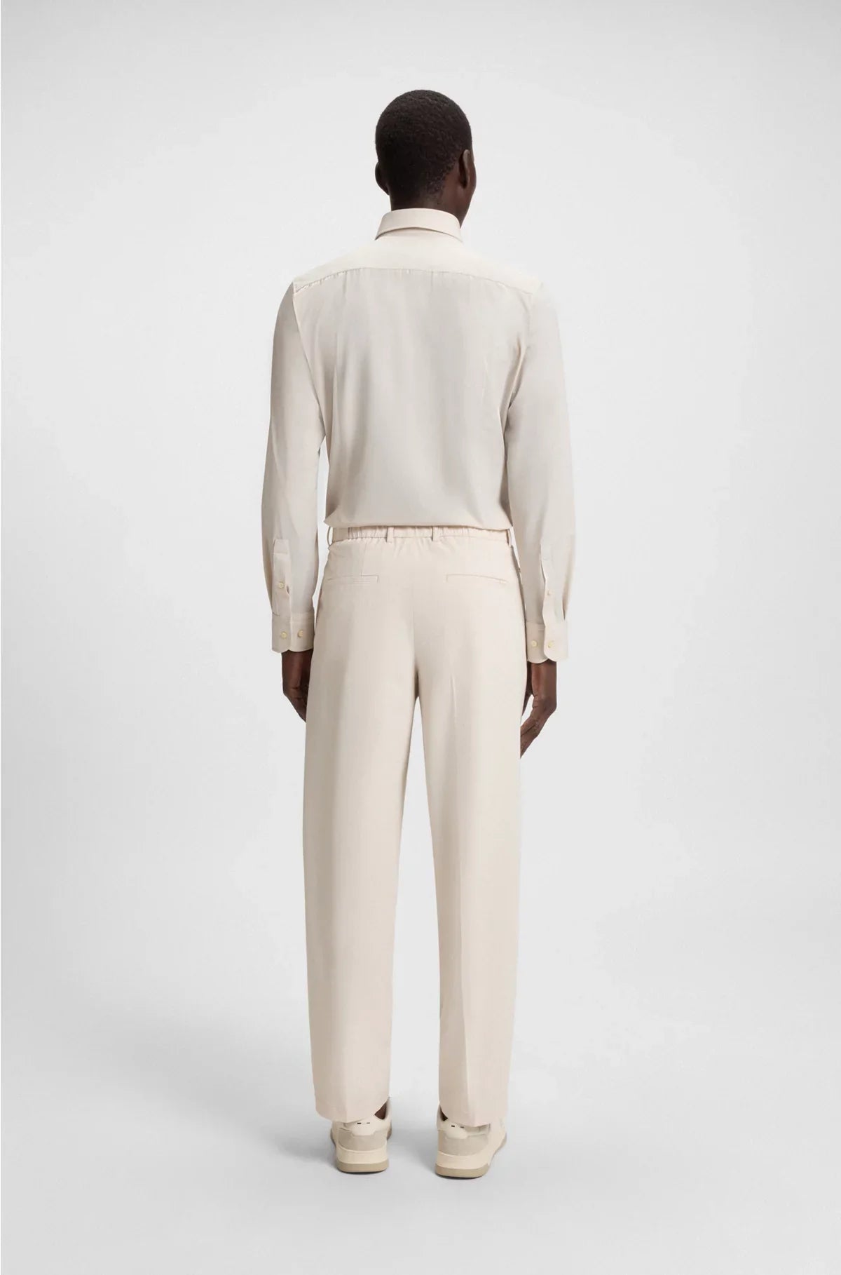 SLIM-FIT SHIRT IN PRINTED PERFORMANCE-STRETCH TWILL
