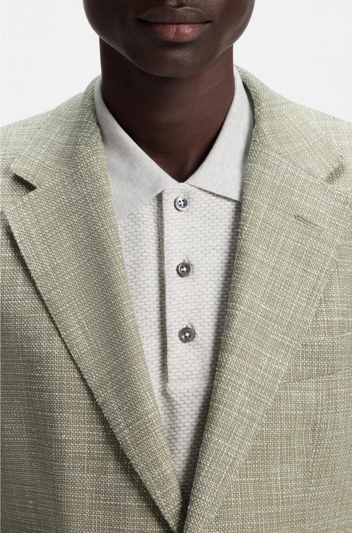 BLAZER REGULAR FIT CON MICRO FANTASIA