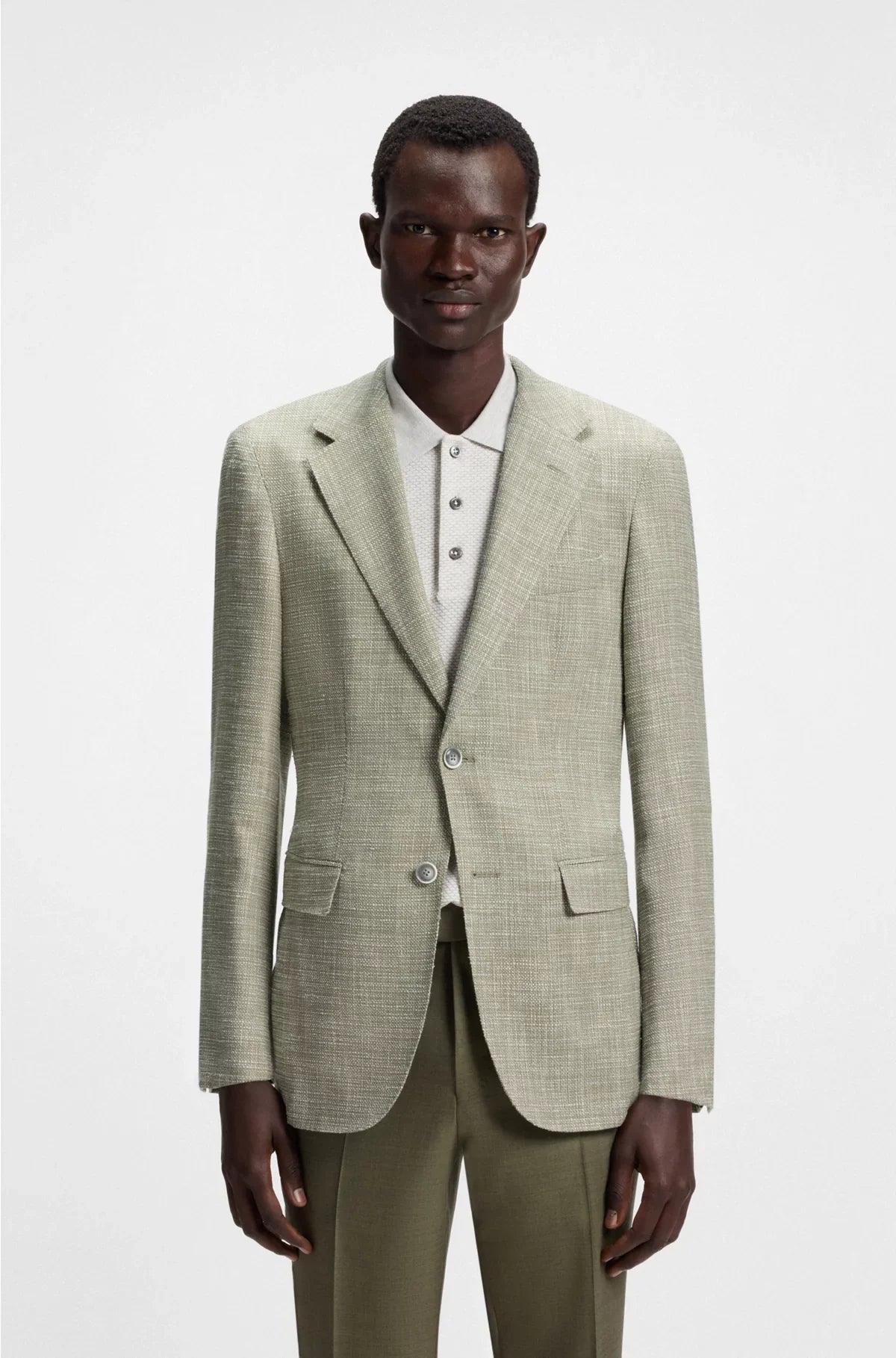 BLAZER REGULAR FIT CON MICRO FANTASIA