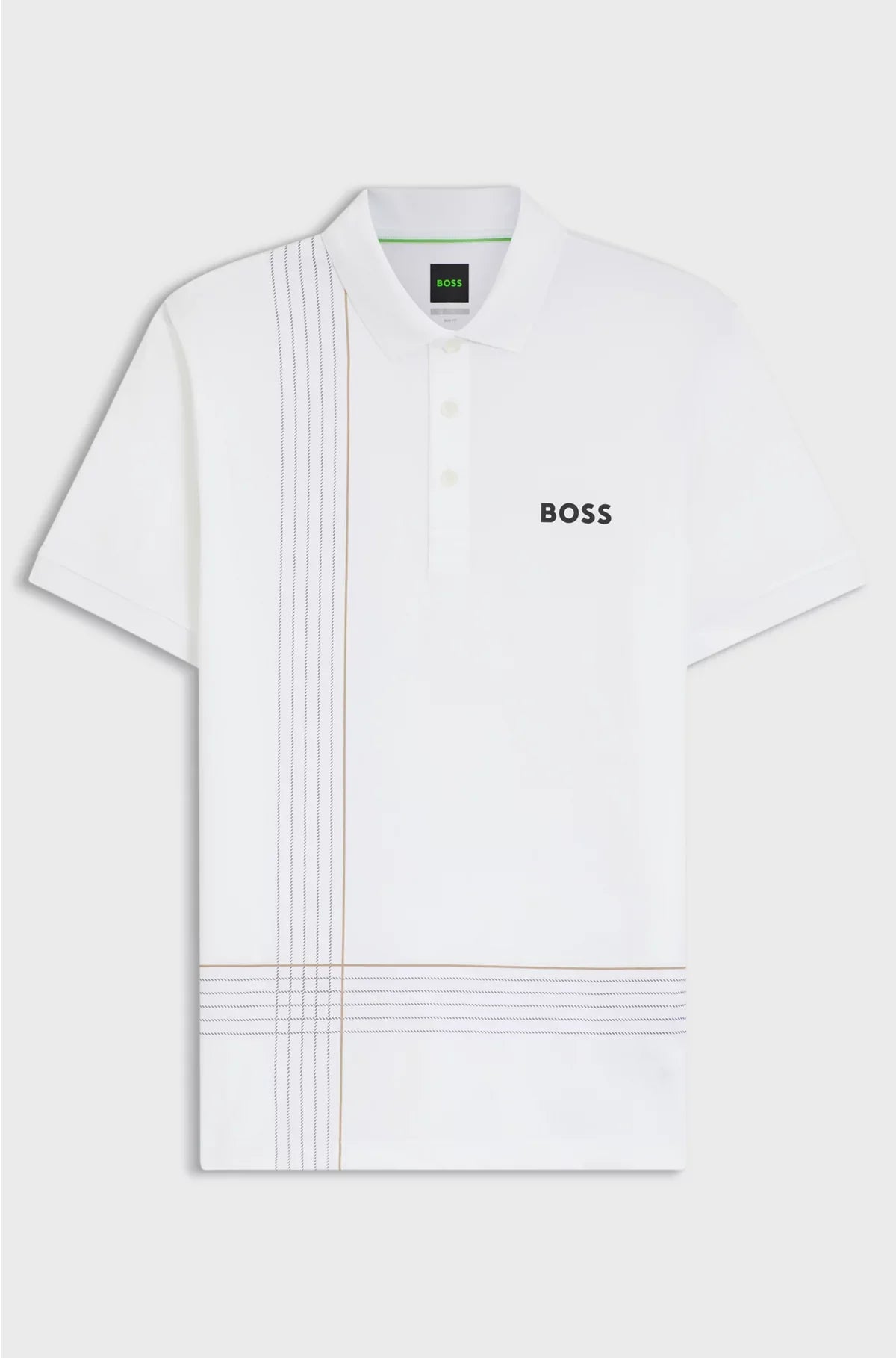 ACTIVE QUICK-DRY POLO SHIRT WITH CHECK ARTWORK