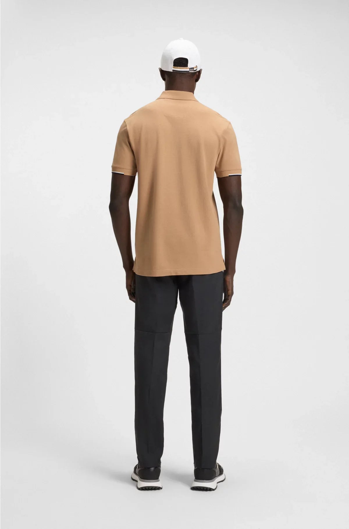 ACTIVE PADDY MERCERISED-COTTON POLO SHIRT WITH GRID TRIMS