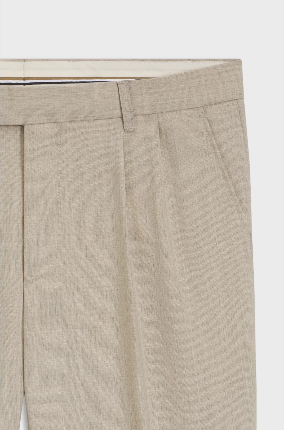 TAPERED-FIT TROUSERS INMICRO-PATTERNED VIRGIN WOOL