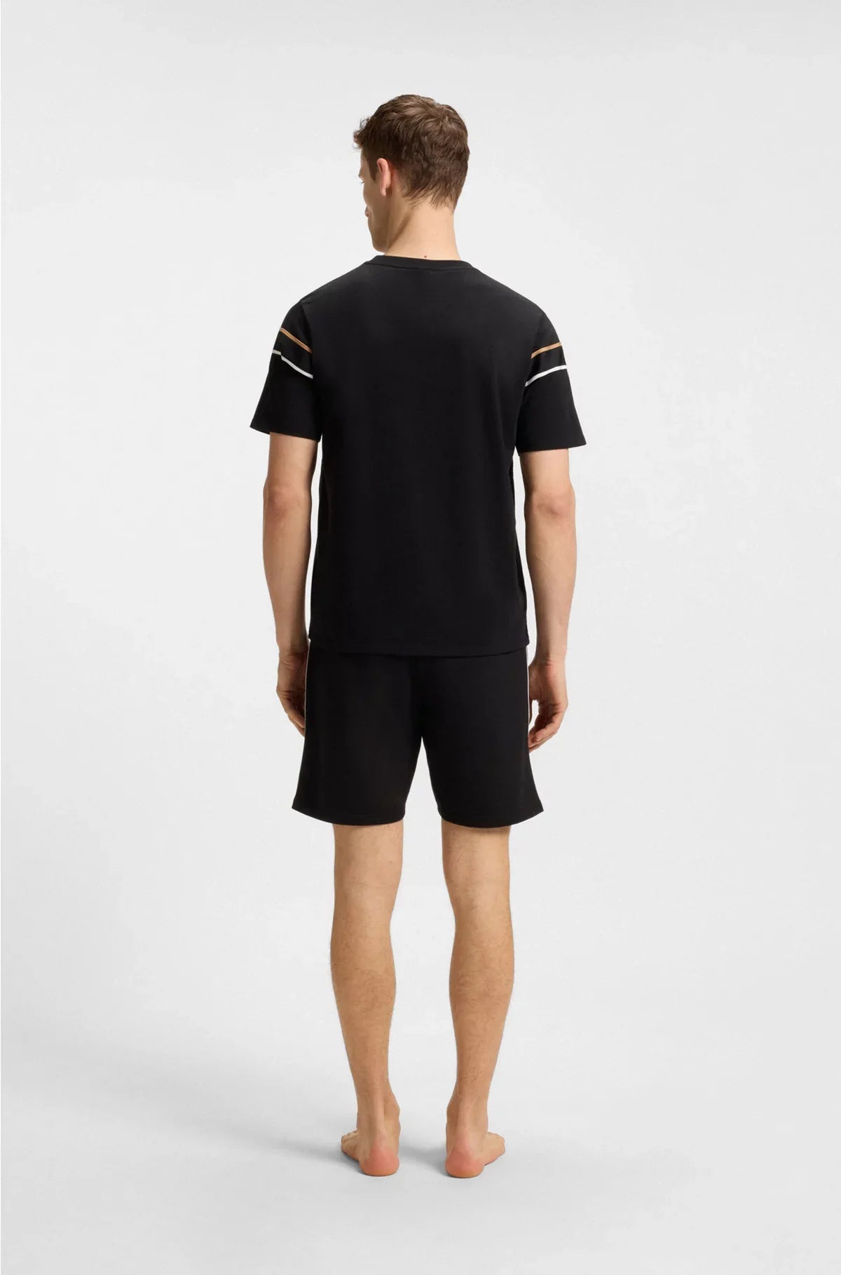 COTTON-JERSEY T-SHIRT WITH TAPE TRIMS