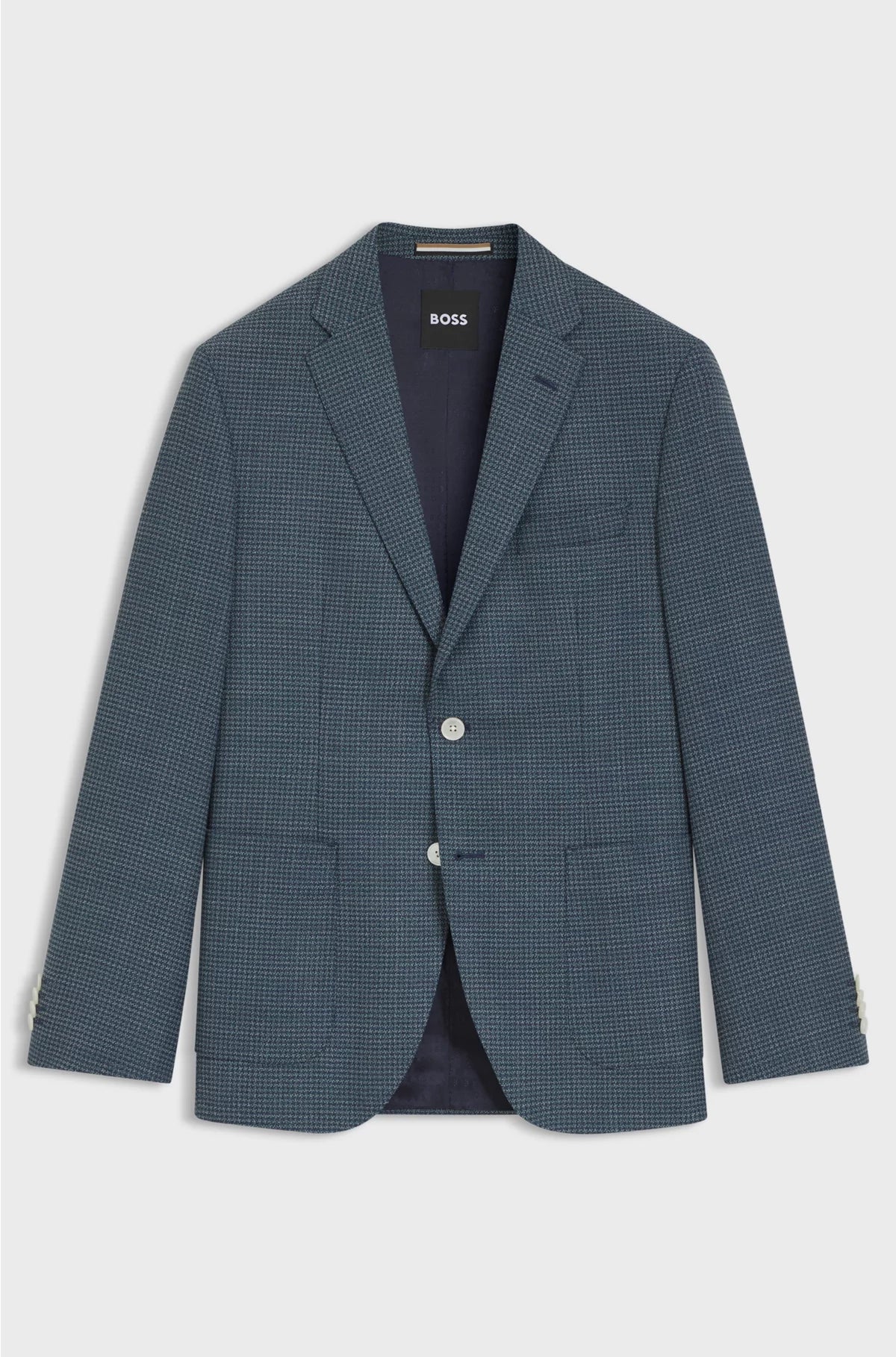 REGULAR-FIT BLAZER IN A PATTERNED WOOL BLEND