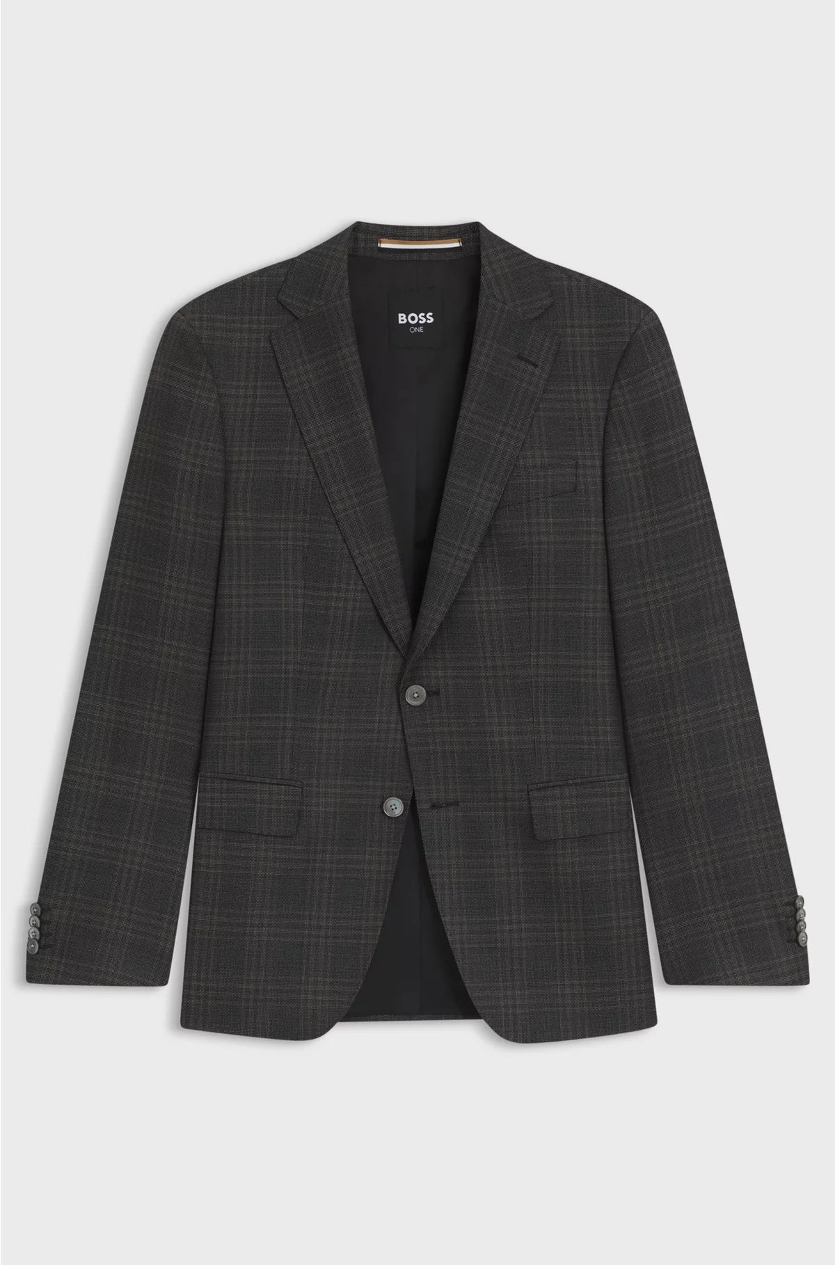 SLIM-FIT BLAZER IN CHECKED VIRGIN WOOL