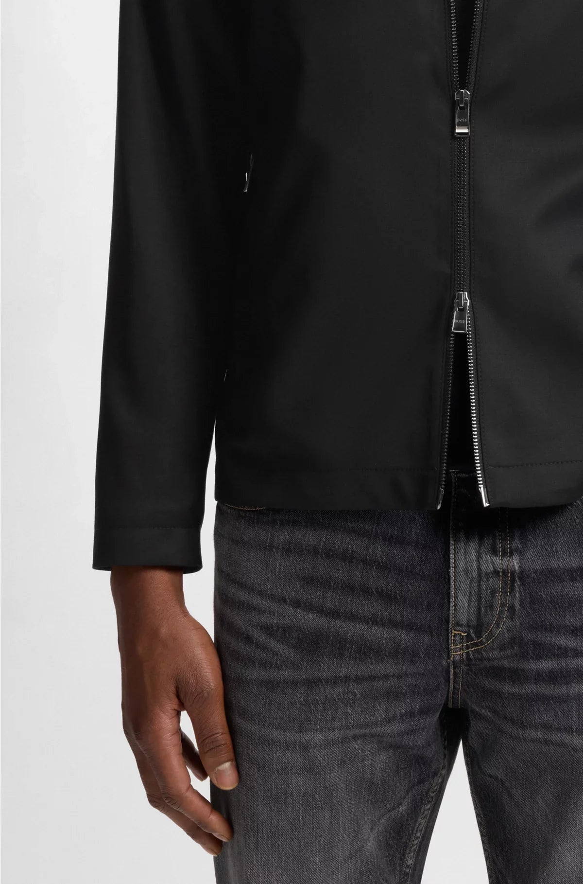 SLIM-FIT JACKET IN VIRGIN-WOOL SERGE