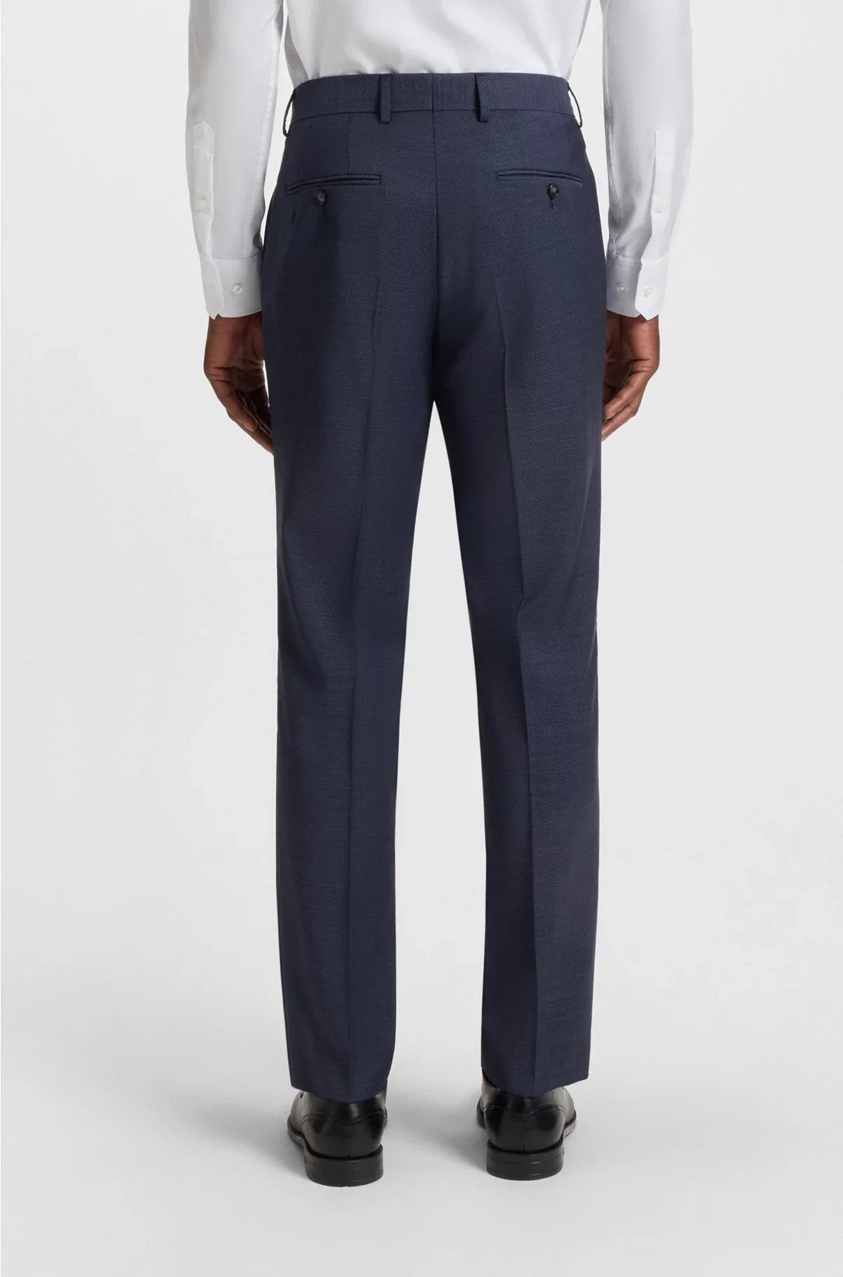 REGULAR-FIT SUIT INMICRO-PATTERNED VIRGIN WOOL