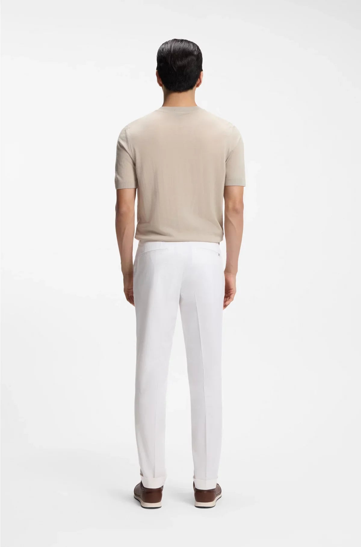 PANTALONI SLIM-FIT IN COTONE COMFORT STRETCH