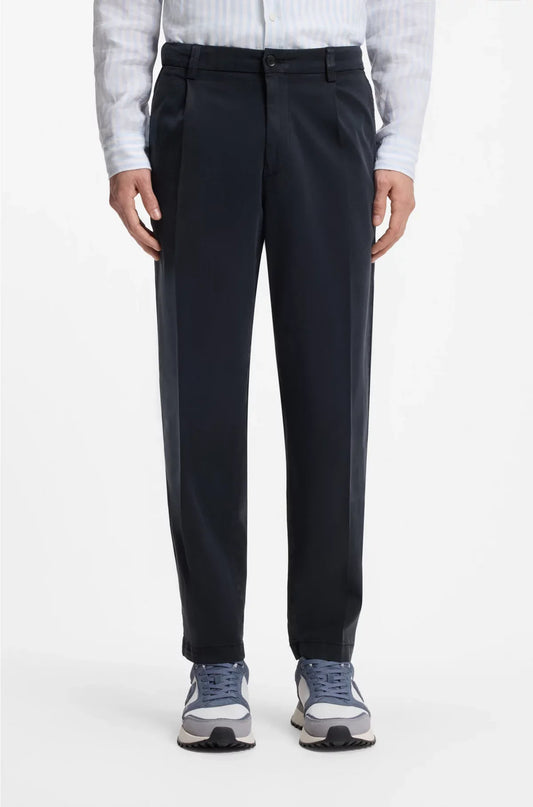 TAPERED-FIT TROUSERS IN STRETCH TWILL