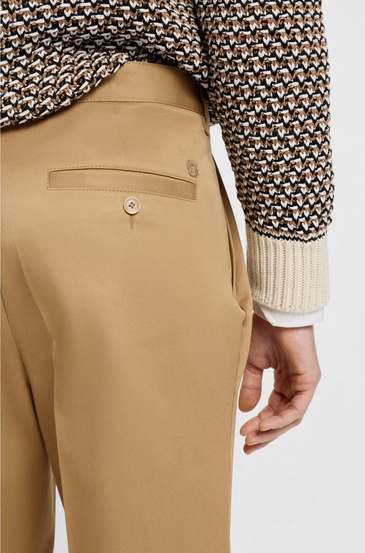 RELAXED-FIT TROUSERS IN COTTON TWILL