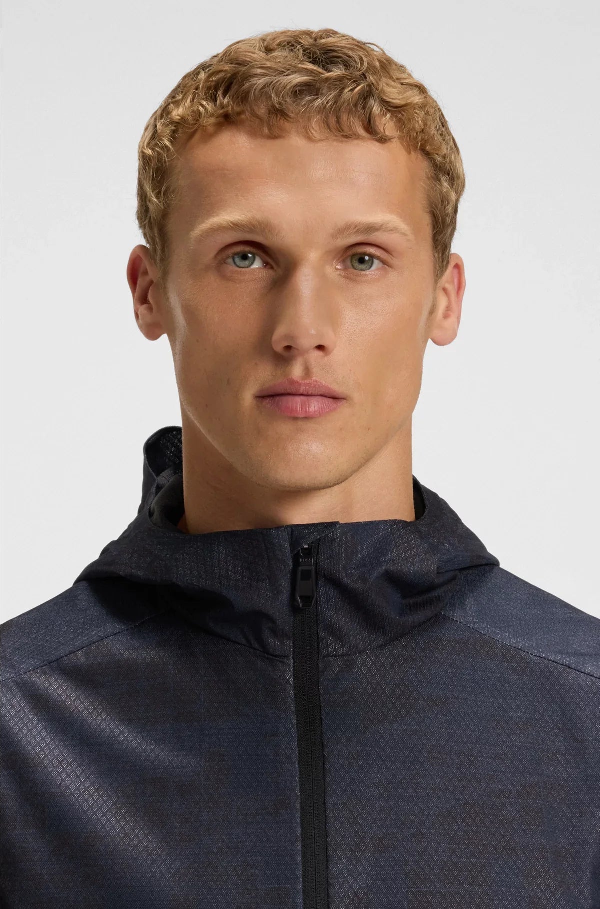 ACTIVE HOODED PARKA JACKET WITH ALL-OVER PRINT