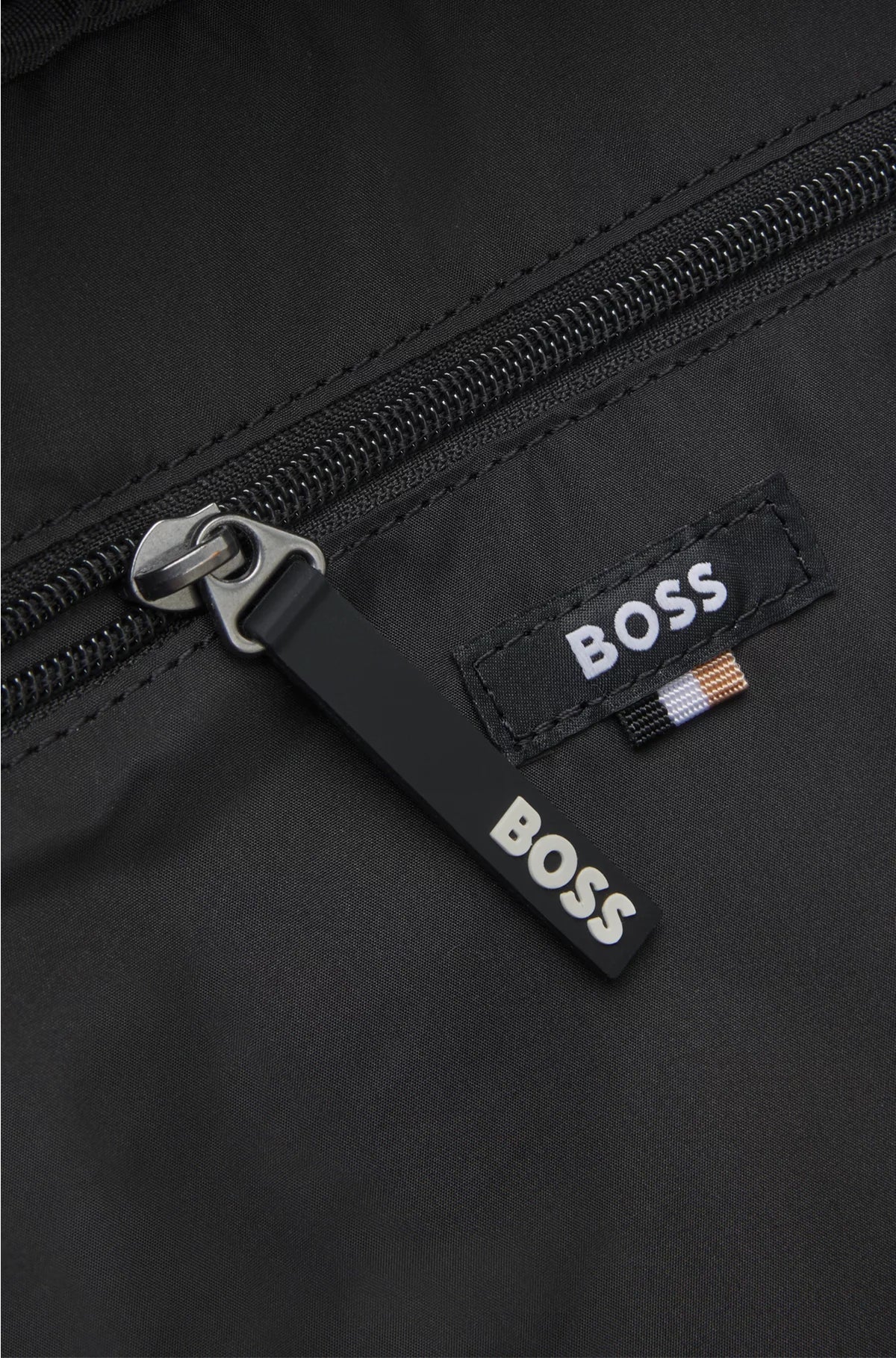 FAUX-LEATHER BACKPACK WITH LOGO DETAIL
