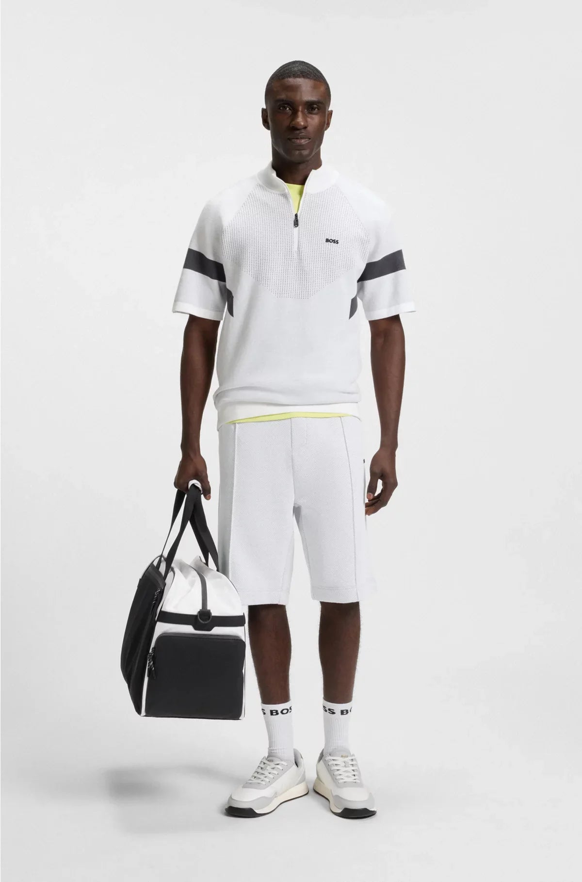 COLOUR-BLOCKED HOLDALL WITH REFLECTIVE LOGO
