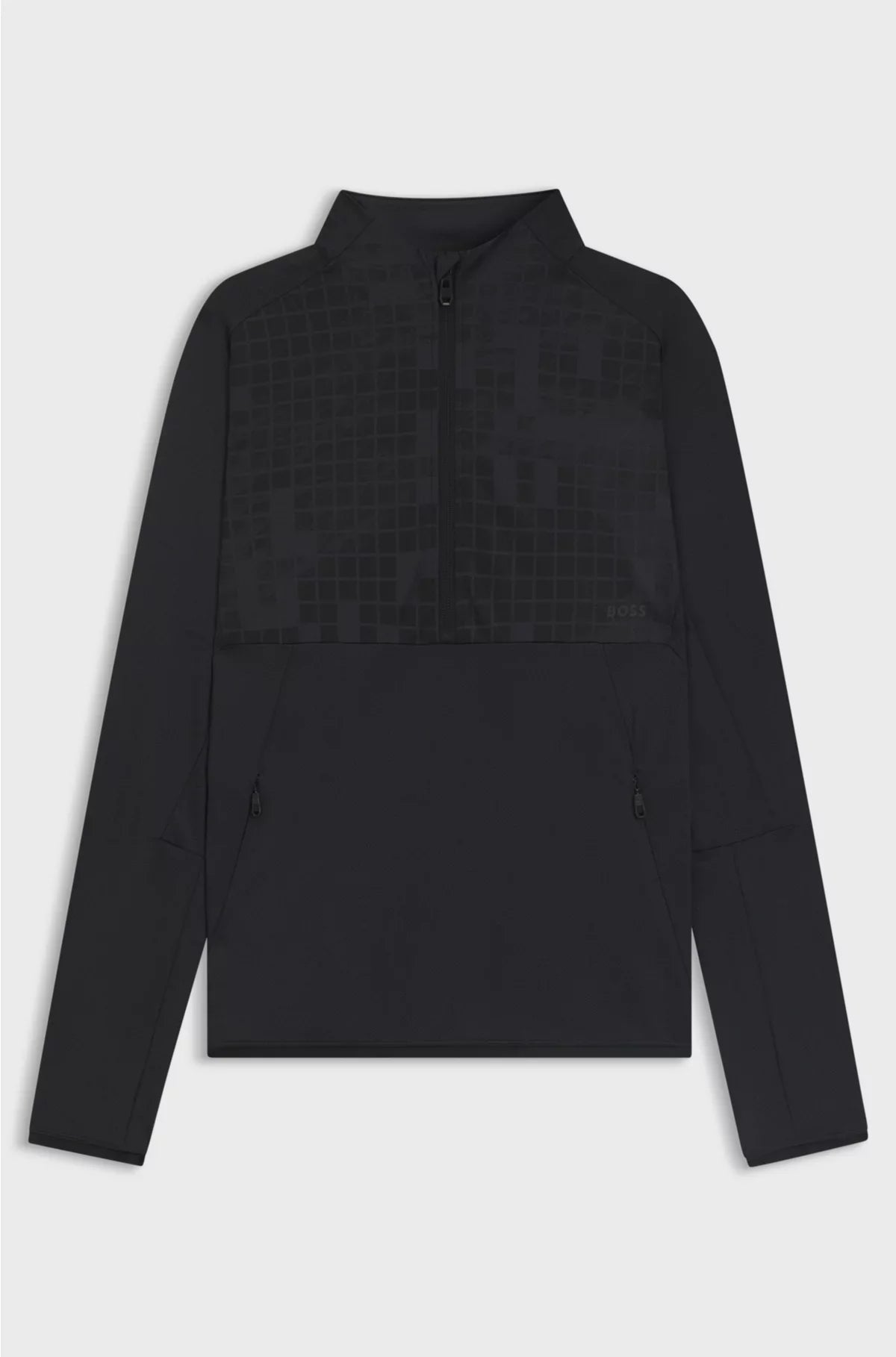 ACTIVE HALF-ZIP SWEATSHIRT IN PRINTED QUICK-DRY FABRIC