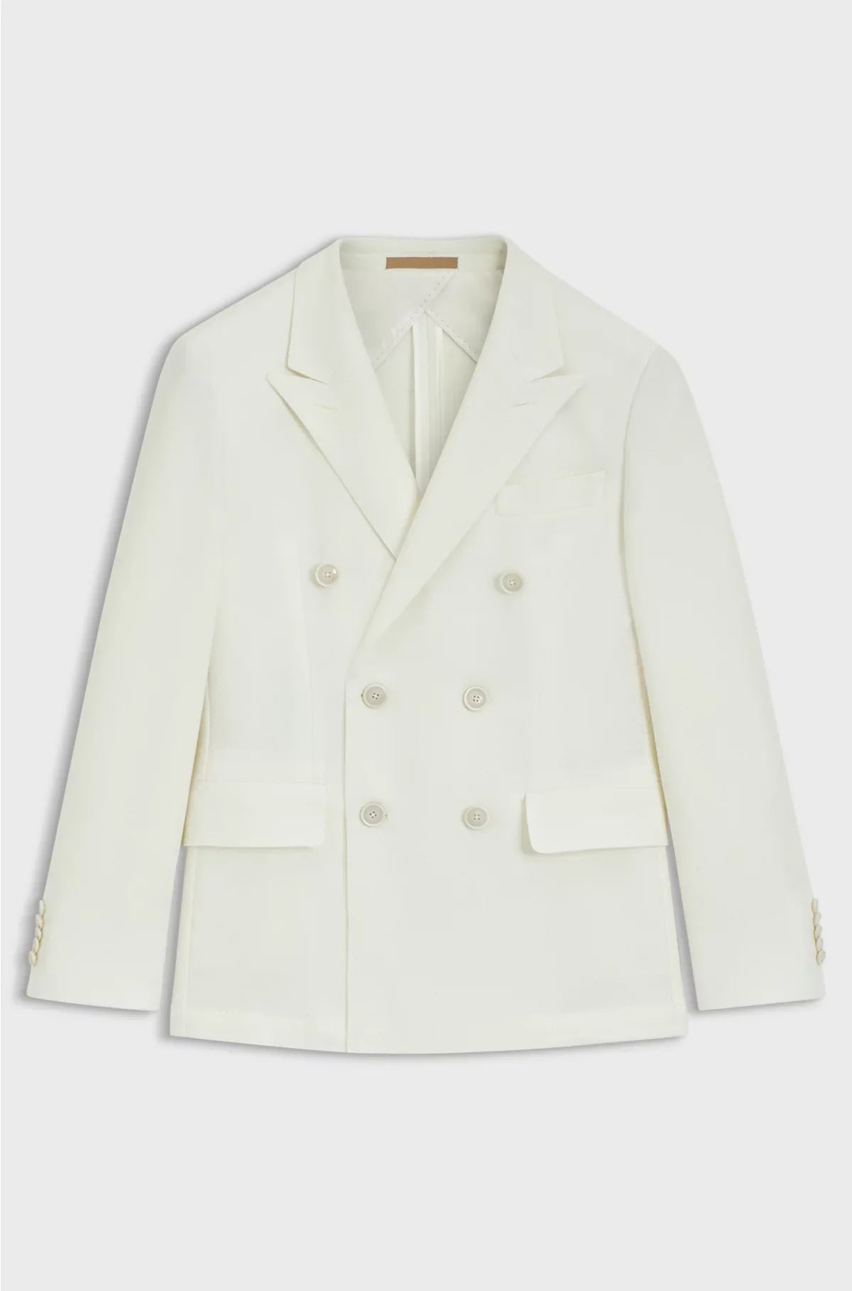 BLAZER SLIM FIT IN COTONE E CASHMERE MELANGE