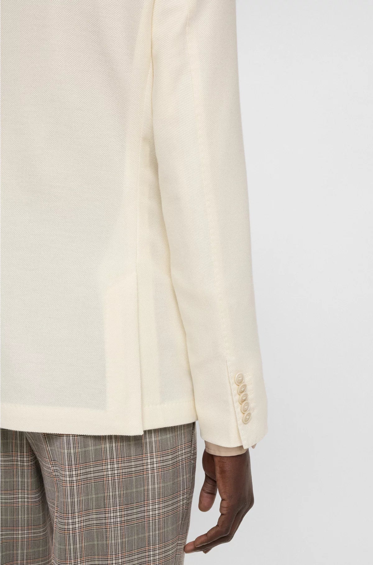 BLAZER SLIM FIT IN COTONE E CASHMERE MELANGE