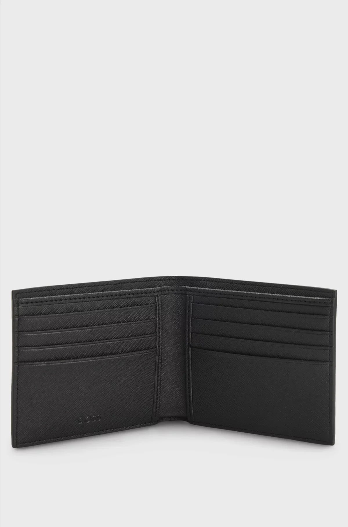 MONOGRAM-STRUCTURE WALLET WITH LOGO TRIM