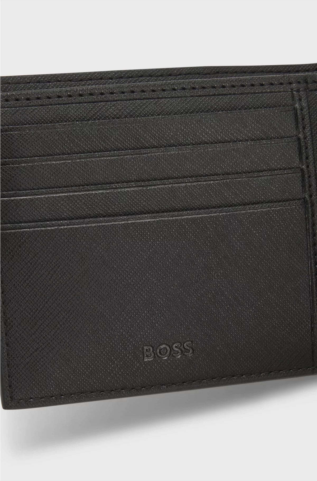 MONOGRAM-STRUCTURE WALLET WITH LOGO TRIM