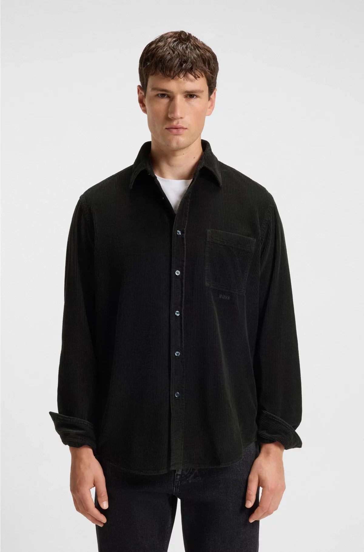 REGULAR-FIT SHIRT IN COTTON CORDUROY