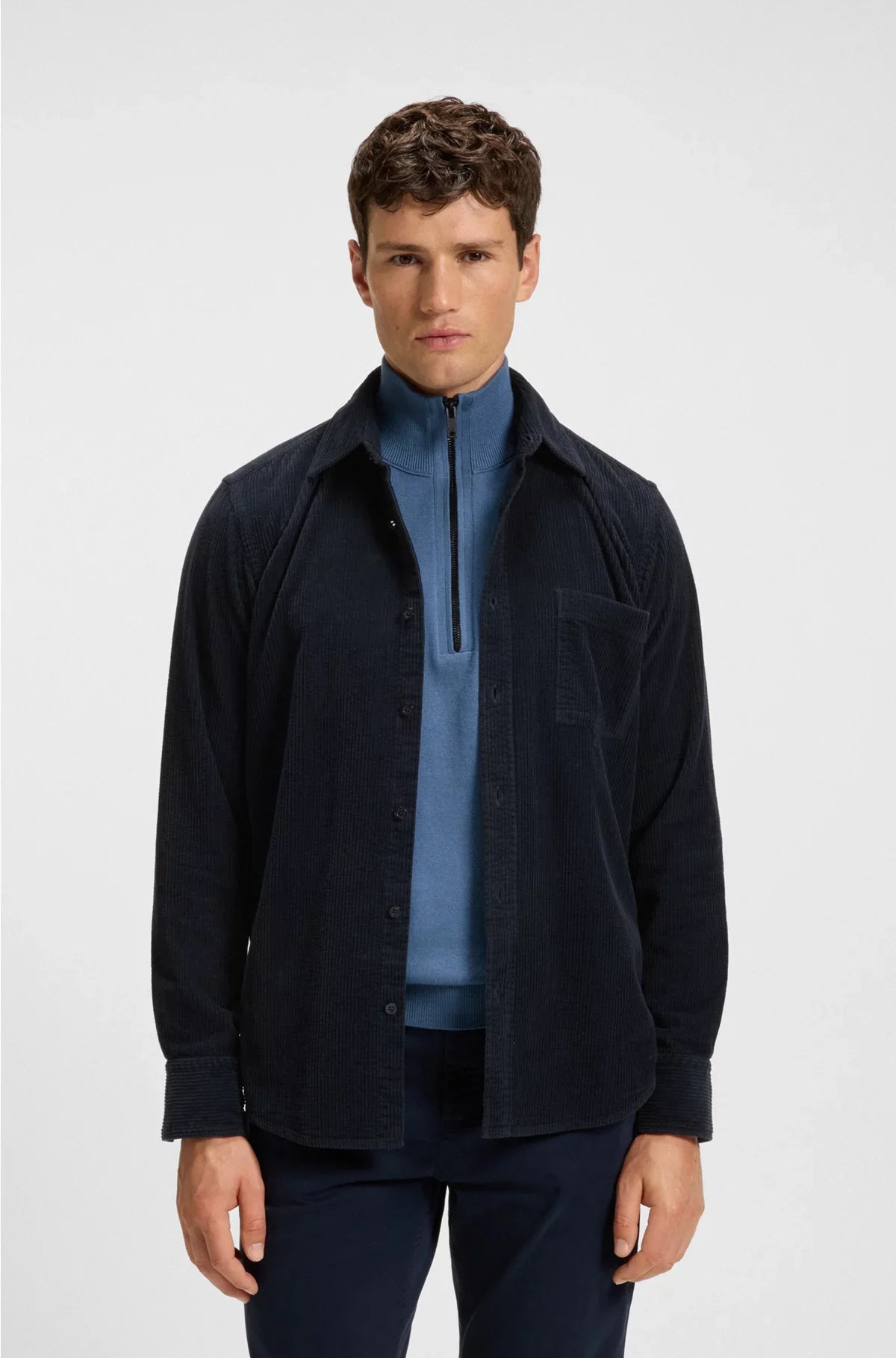REGULAR-FIT SHIRT IN COTTON CORDUROY