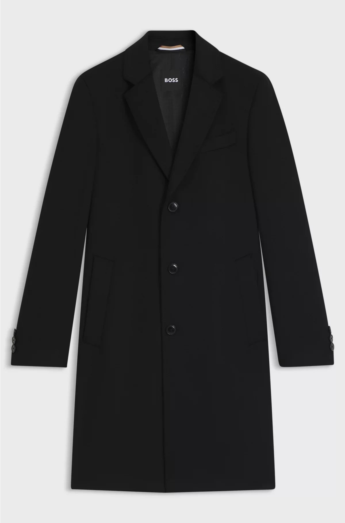 SLIM-FIT COAT IN WOOL AND CASHMERE