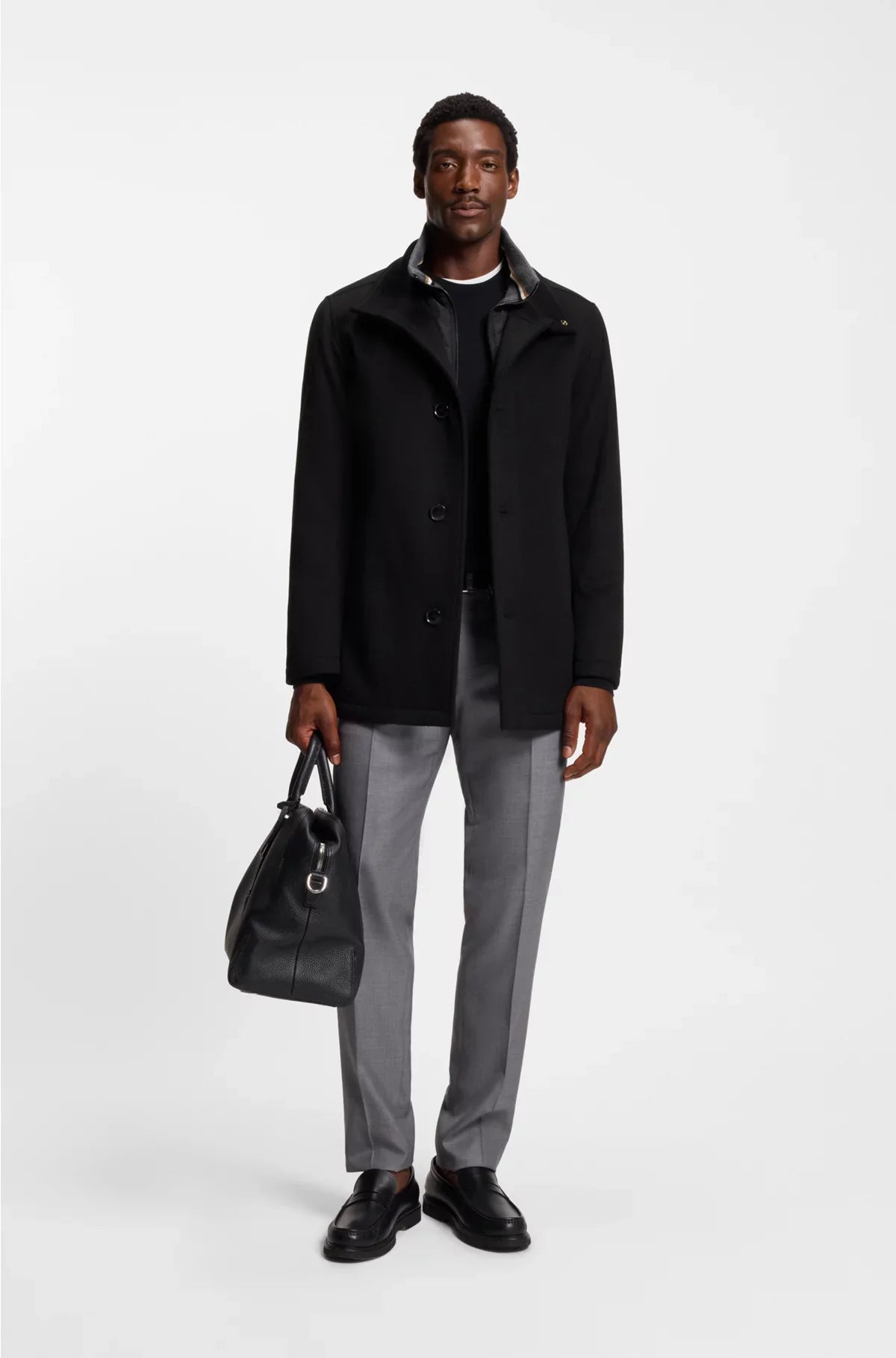 CAPPOTTO DALLA VESTIBILITÀ MORBIDA IN LANA E CASHMERE