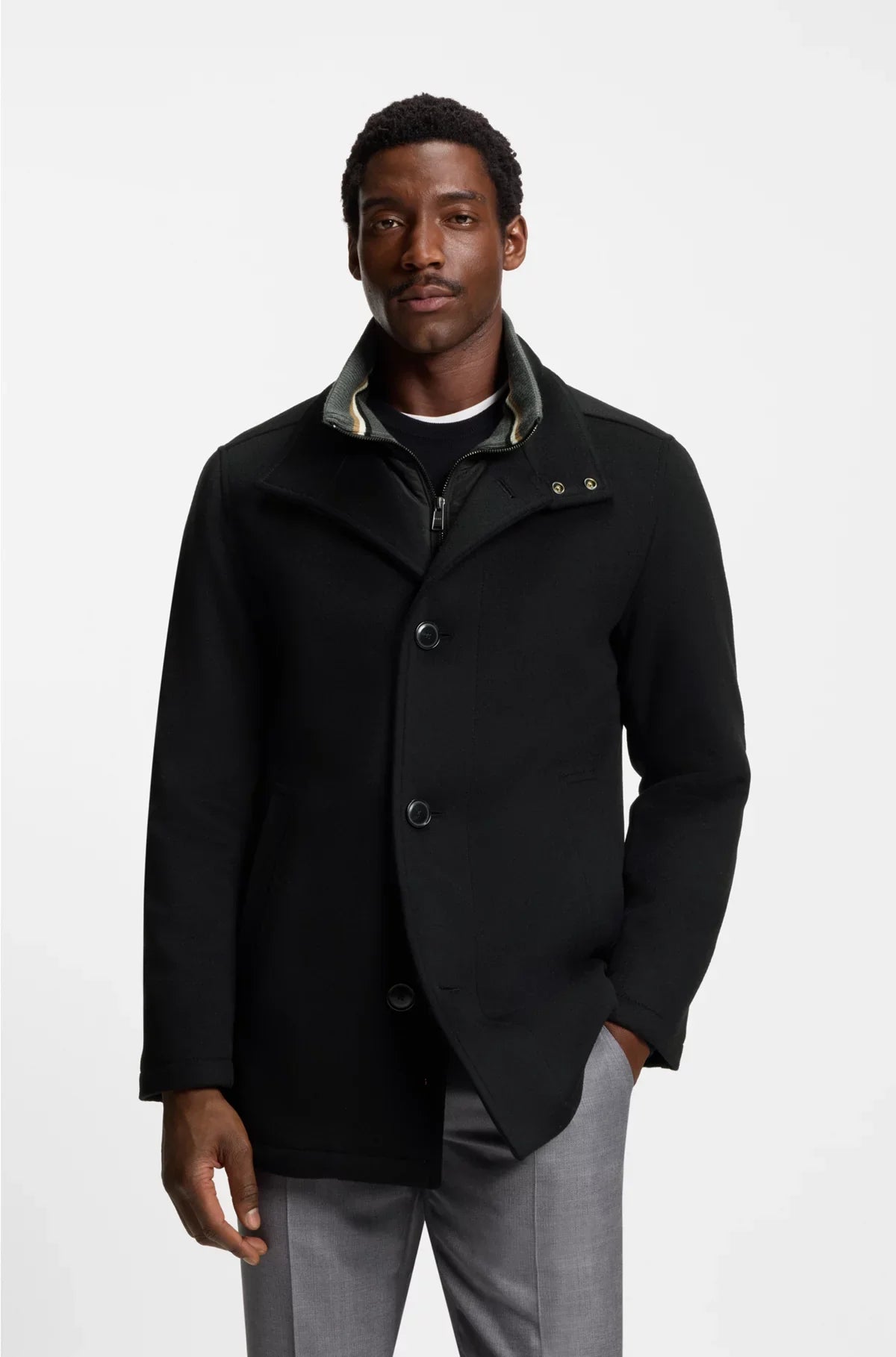 CAPPOTTO DALLA VESTIBILITÀ MORBIDA IN LANA E CASHMERE