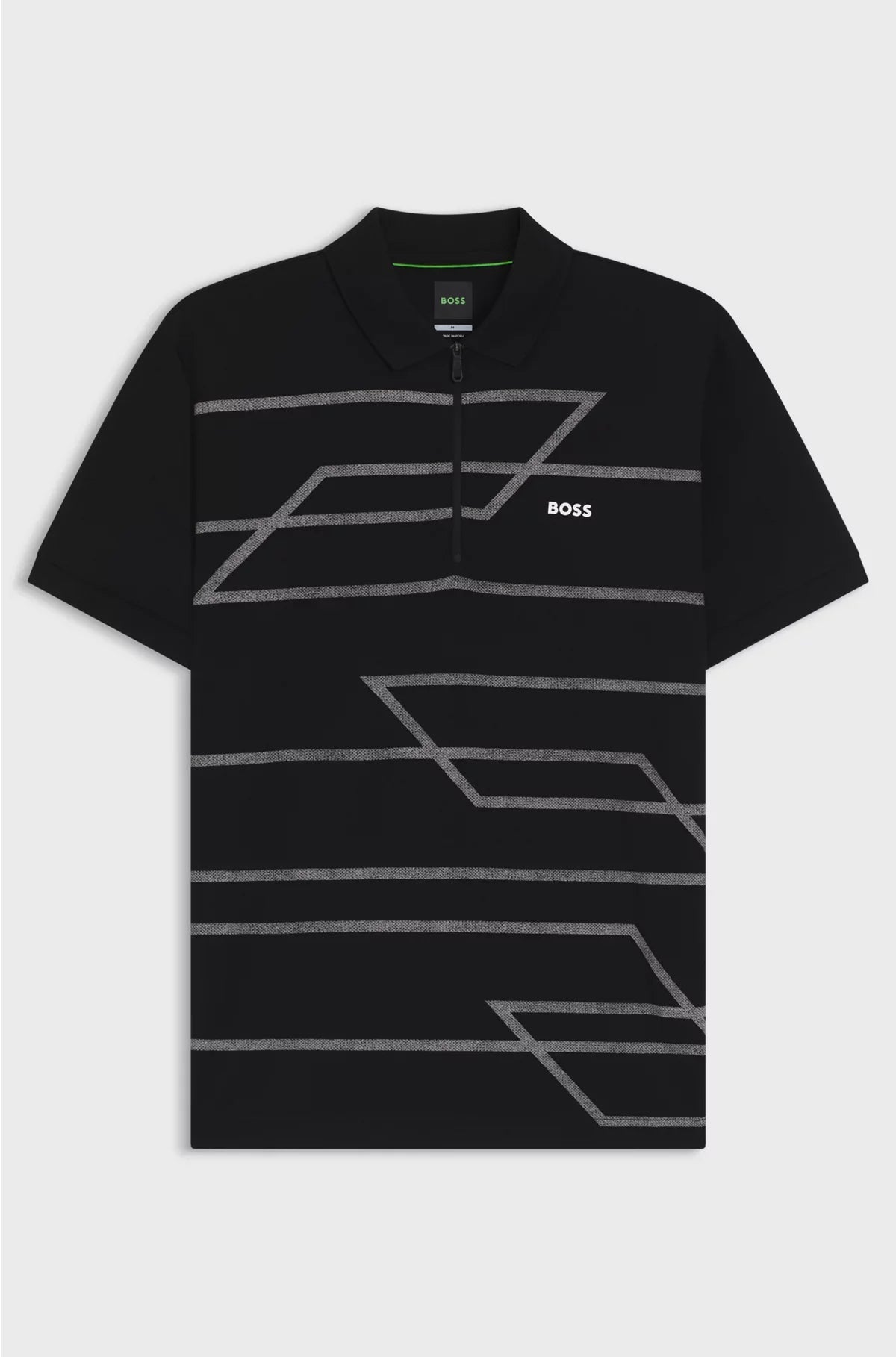 SLIM-FIT POLO SHIRT IN COTTON WITH PRINTED PATTERN